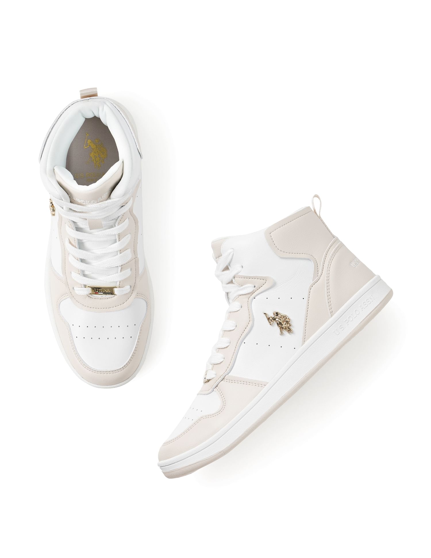 Round Toe Colour Block Rowan Sneakers Nude - U.S. POLO ASSN. | Large