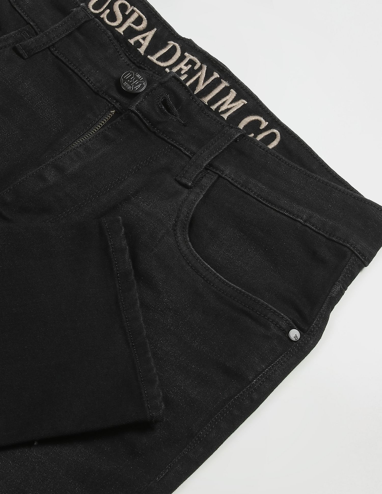 Brandon Slim Tapered Fit Rinsed Jeans Black - U.S. POLO ASSN. | Large