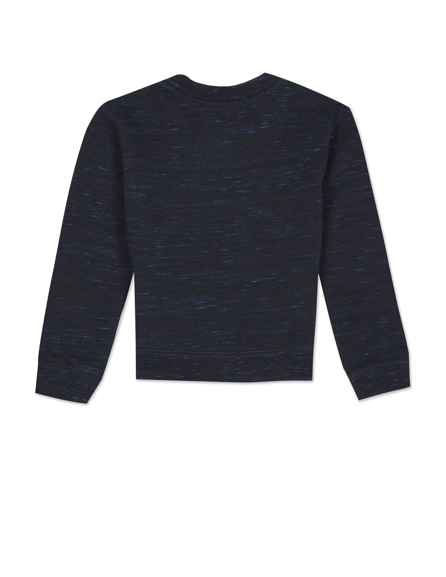 Brand Print Crew Neck Sweatshirt Black - U.S. POLO ASSN. | Large