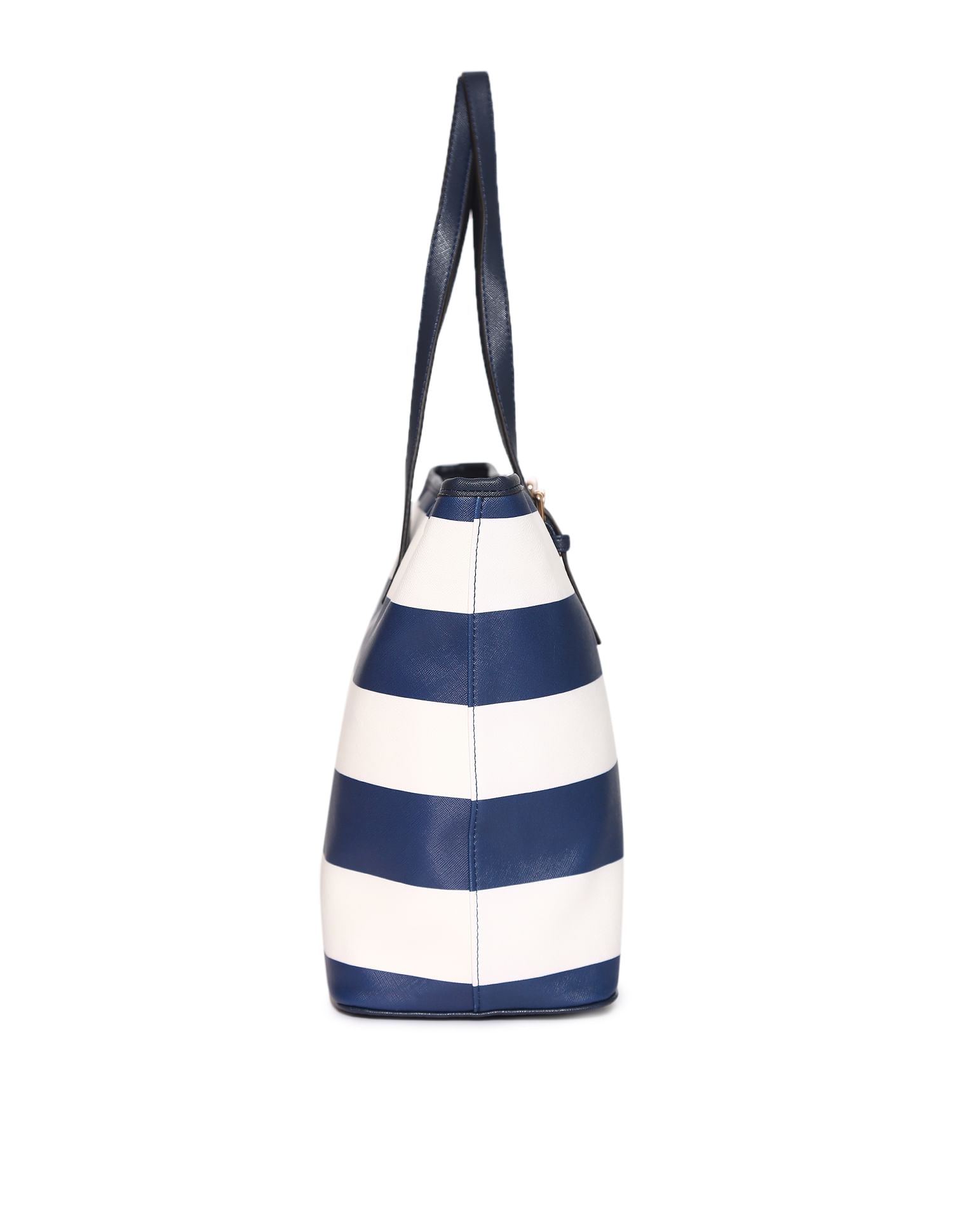 Striped Tote Bag Navy and White - U.S. POLO ASSN. | Large