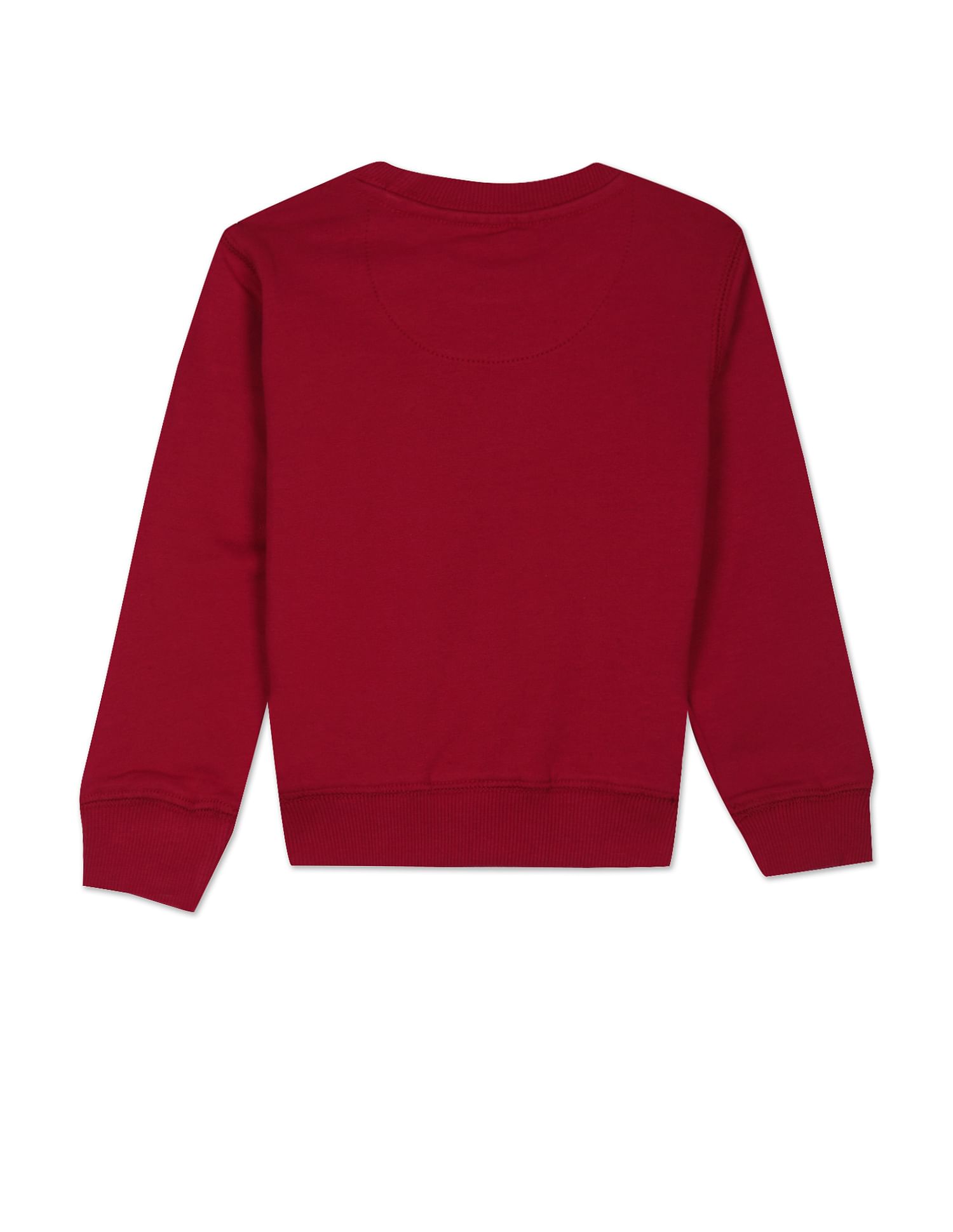 Pure Cotton Brand Print Sweatshirt Red - U.S. POLO ASSN. | Large