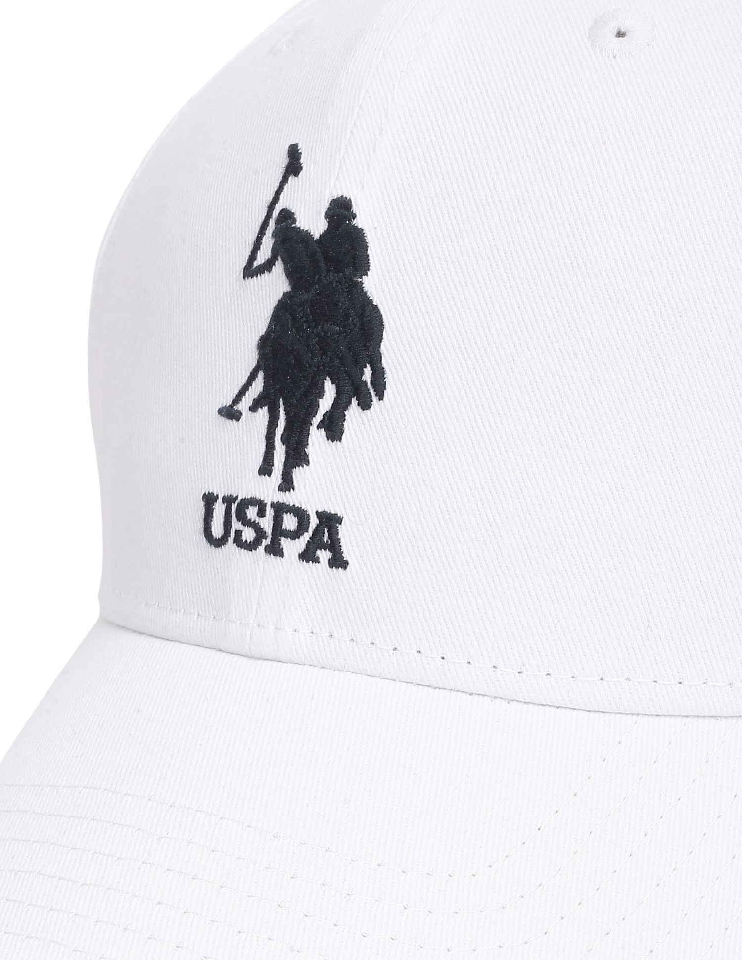 Contrast Logo Cotton Cap White - U.S. Polo Assn. India | Large