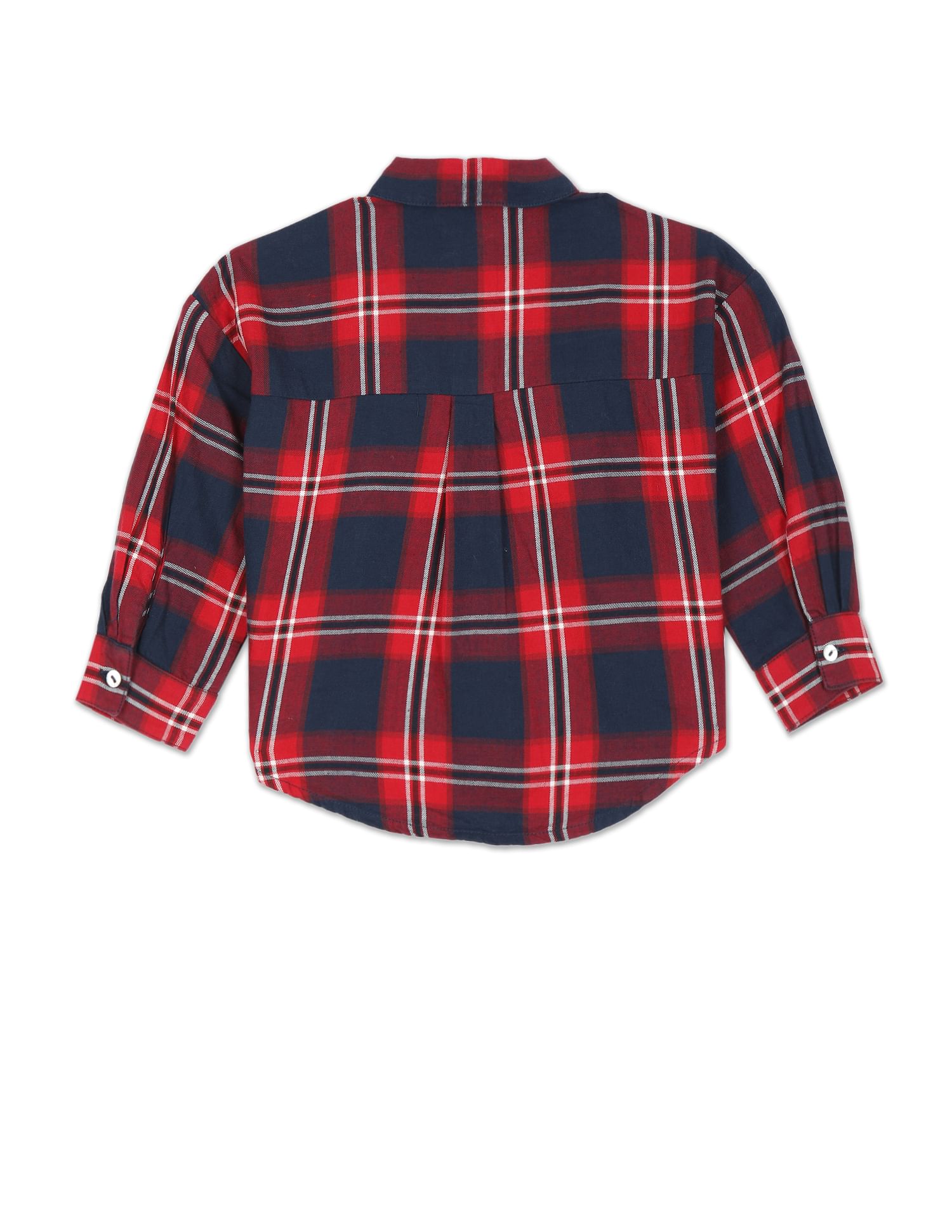 Plaid Check Pure Cotton Shirt Red - U.S. Polo Assn. India | Large