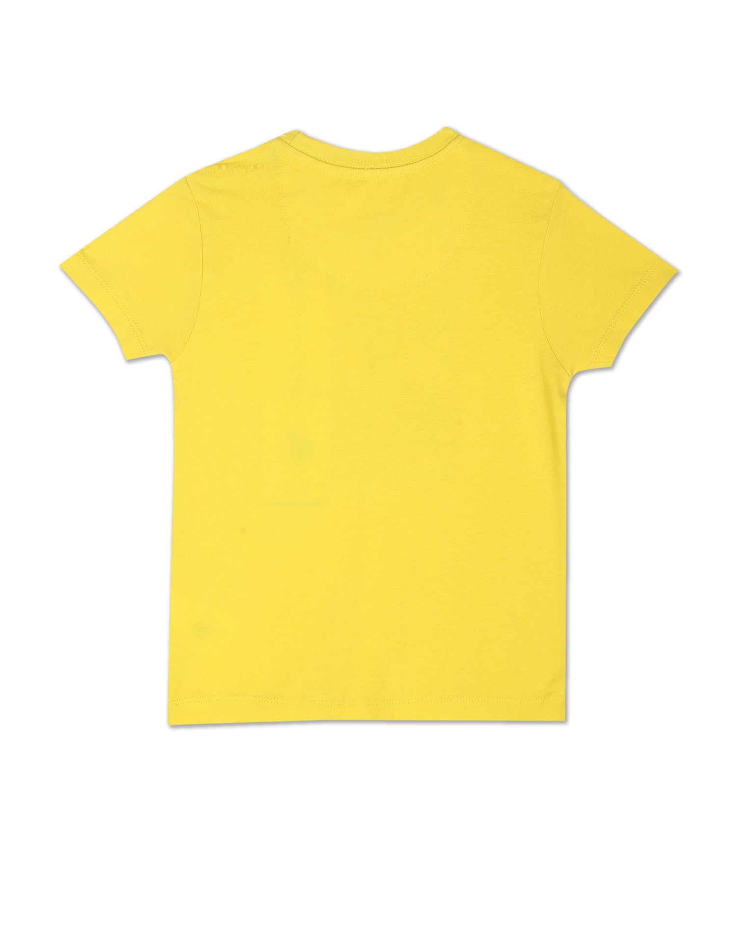 Graphic Print Cotton T-Shirt Yellow - U.S. Polo Assn. India | Large