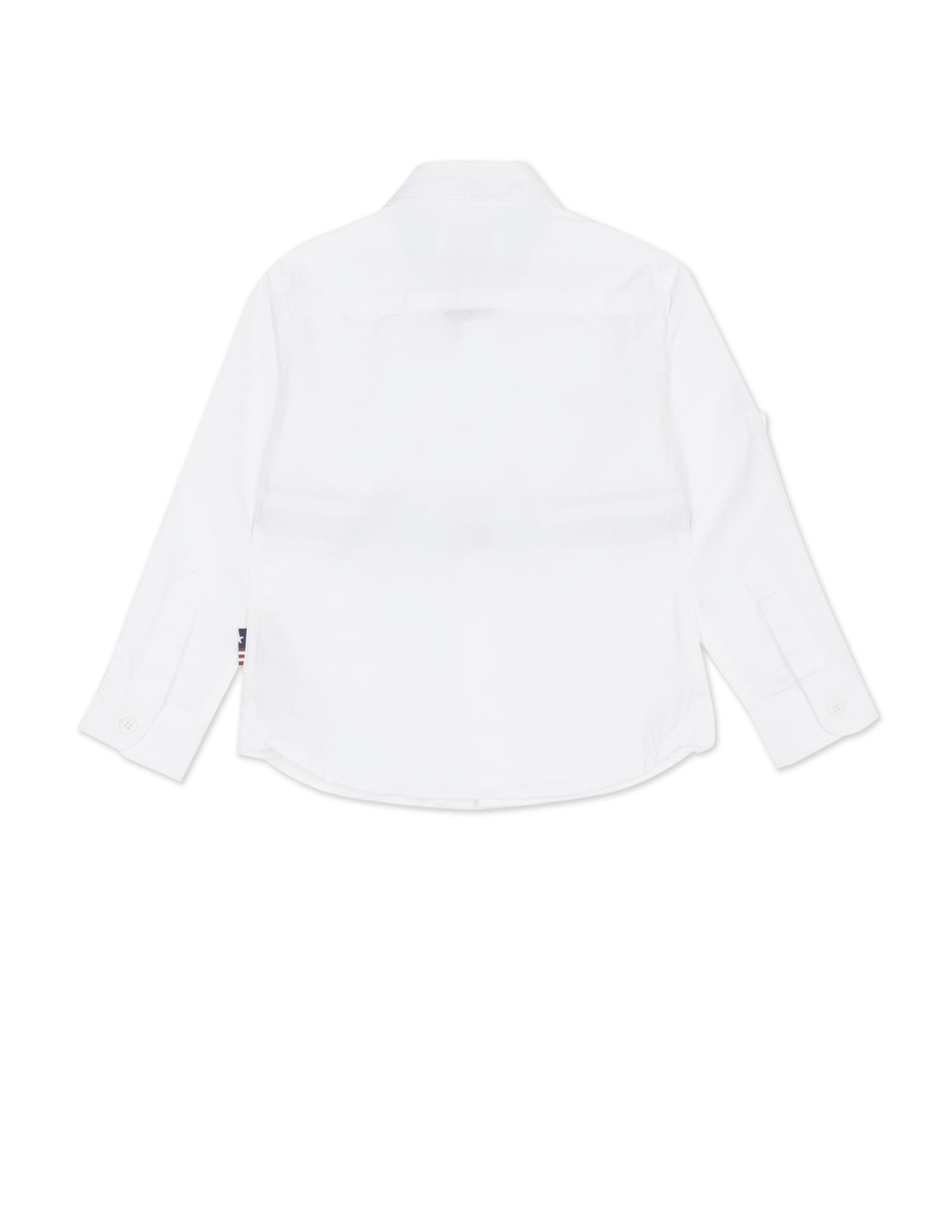 Horizontal Stripe Twill Weave Shirt White - U.S. POLO ASSN. | Large