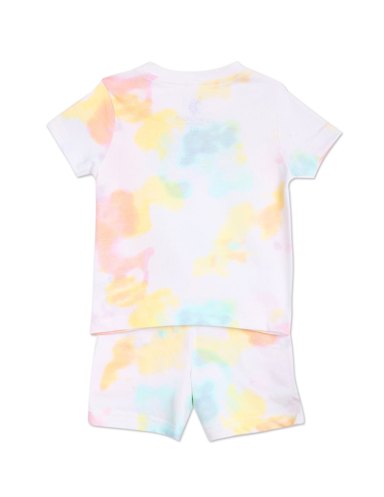 Brand Printed Cotton Set White, Yellow and Pink - U.S. POLO ASSN. | Large