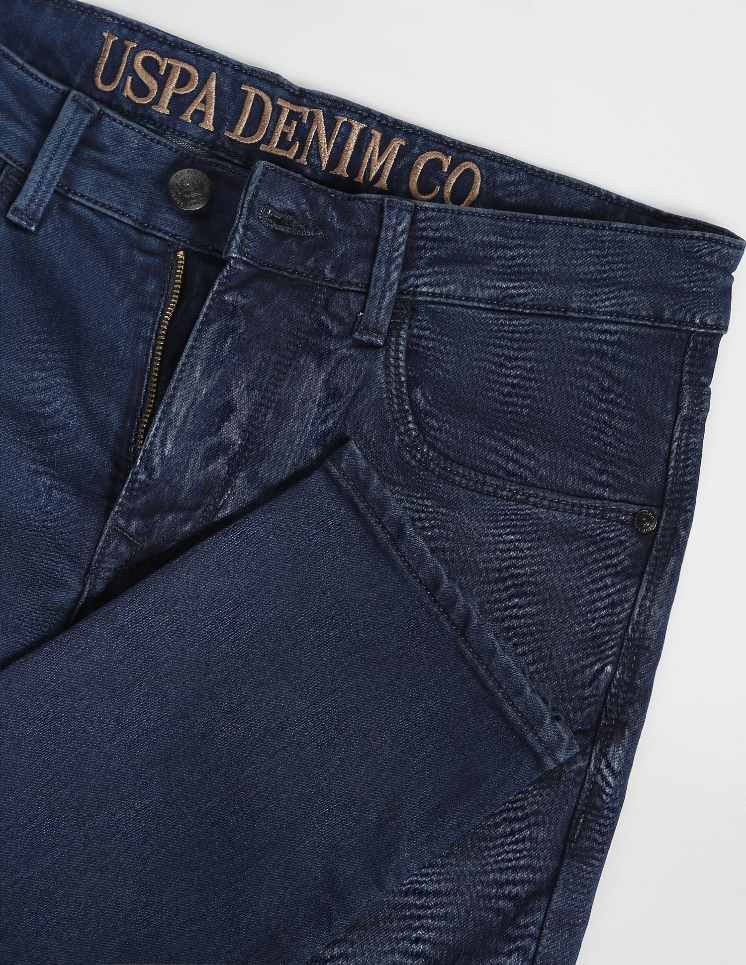 Brandon Slim Tapered Fit Stone Wash Jeans Blue - U.S. POLO ASSN. | Large