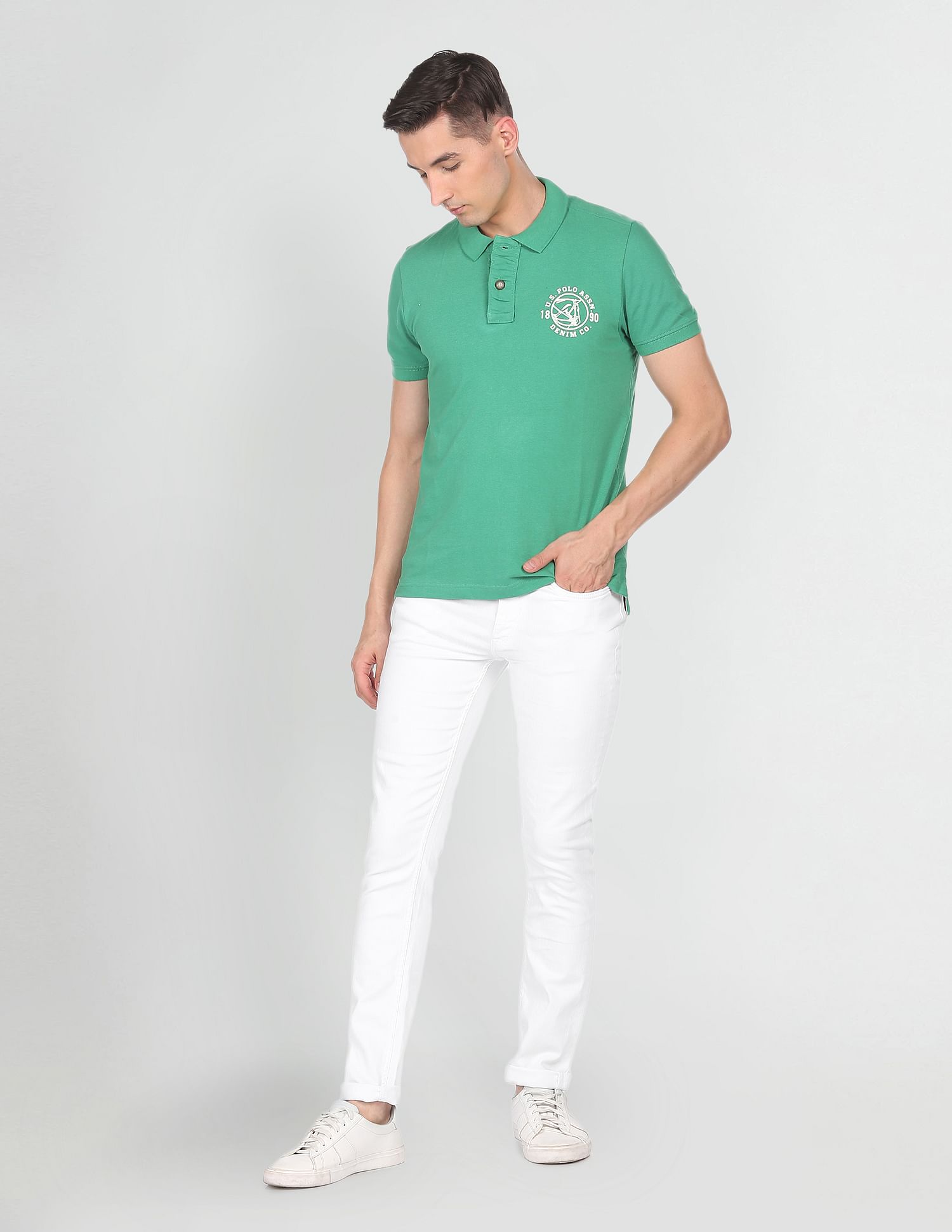 Mid Rise Regallo Skinny Jeans White - U.S. Polo Assn. India | Large