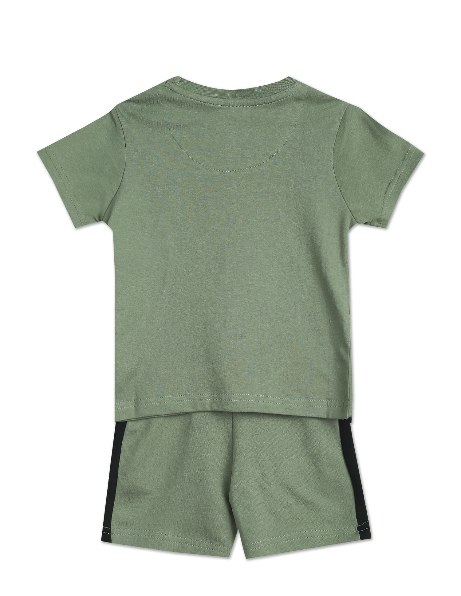 Brand Print Cotton Set Olive - U.S. POLO ASSN. | Large