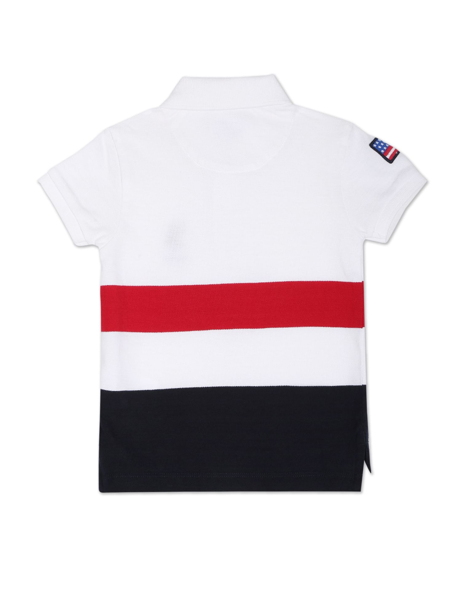 Iconic Colour Block Polo Shirt White - U.S. POLO ASSN. | Large