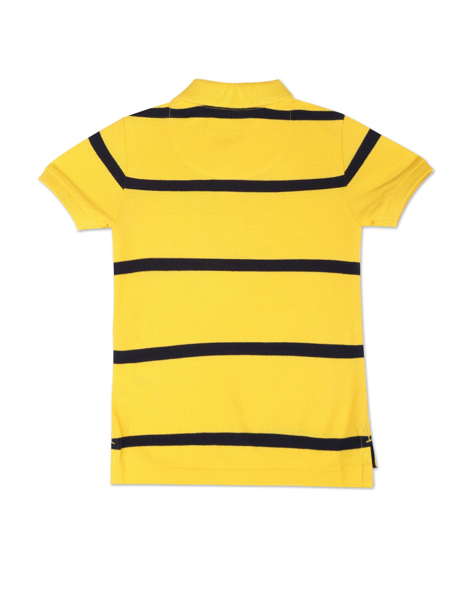 Iconic Horizontal Stripe Polo Shirt Yellow - U.S. POLO ASSN. | Large