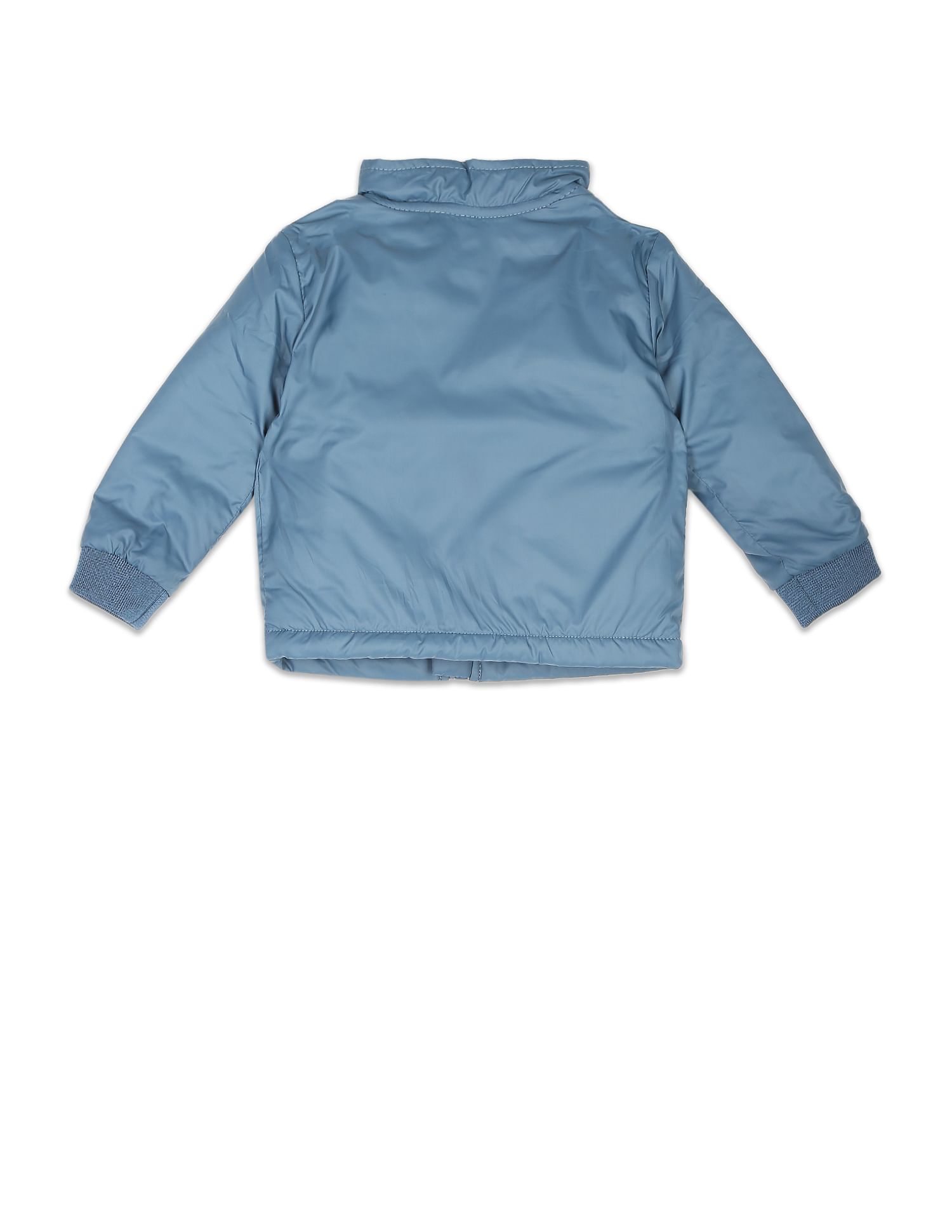 Boys Blue Long Sleeve High Neck Casual Jacket Blue - U.S. POLO ASSN. | Large