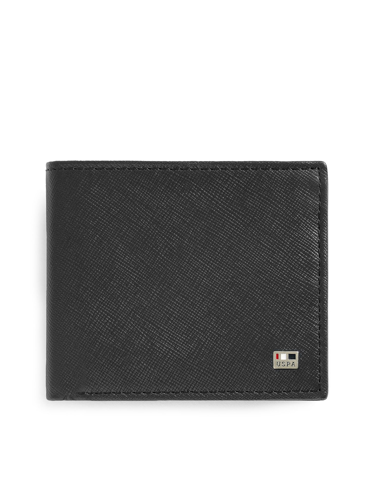 Bi-Fold Textured Wallet Black - U.S. POLO ASSN. | Large