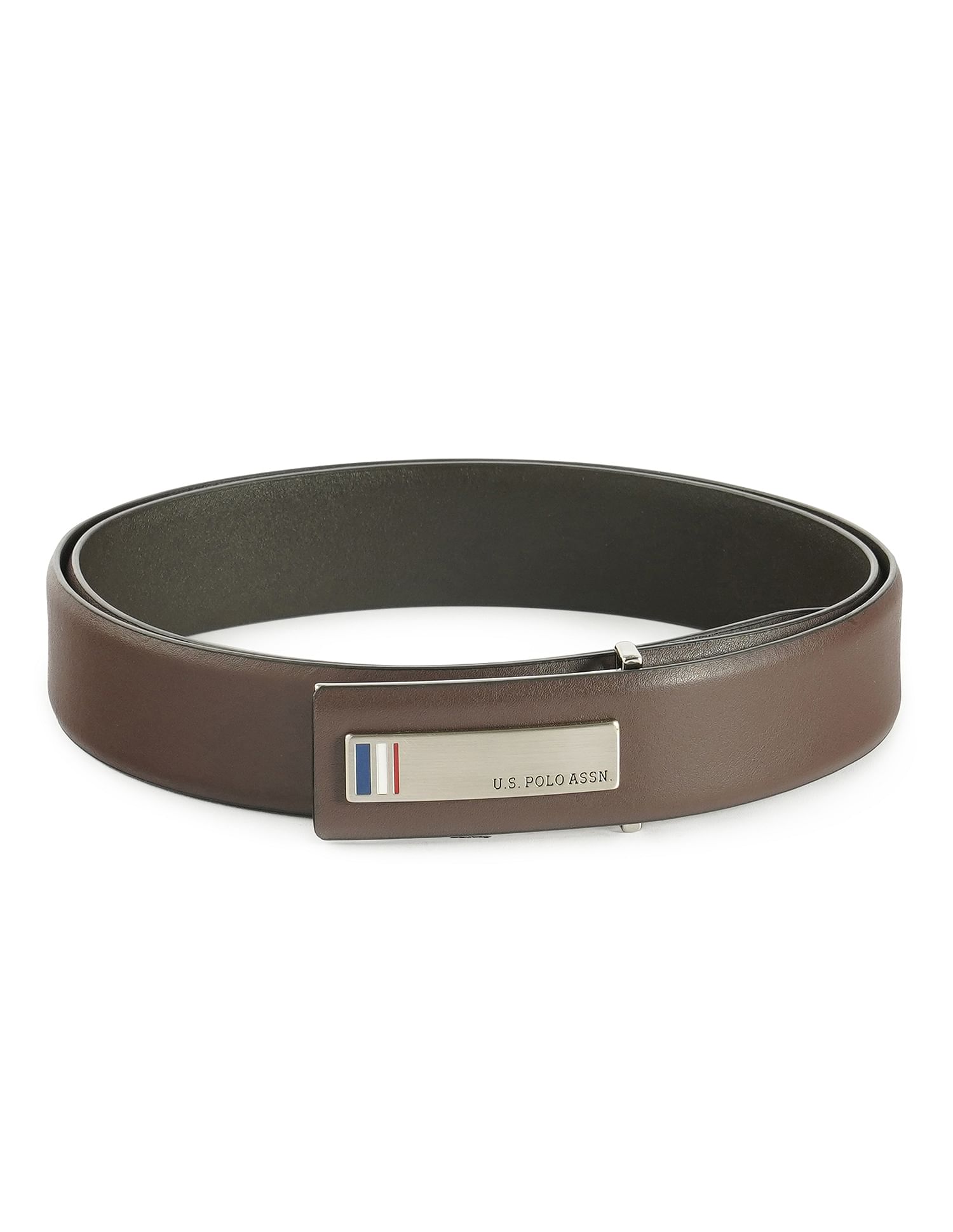 Single Side Chino Belt Brown - U.S. POLO ASSN. | Large