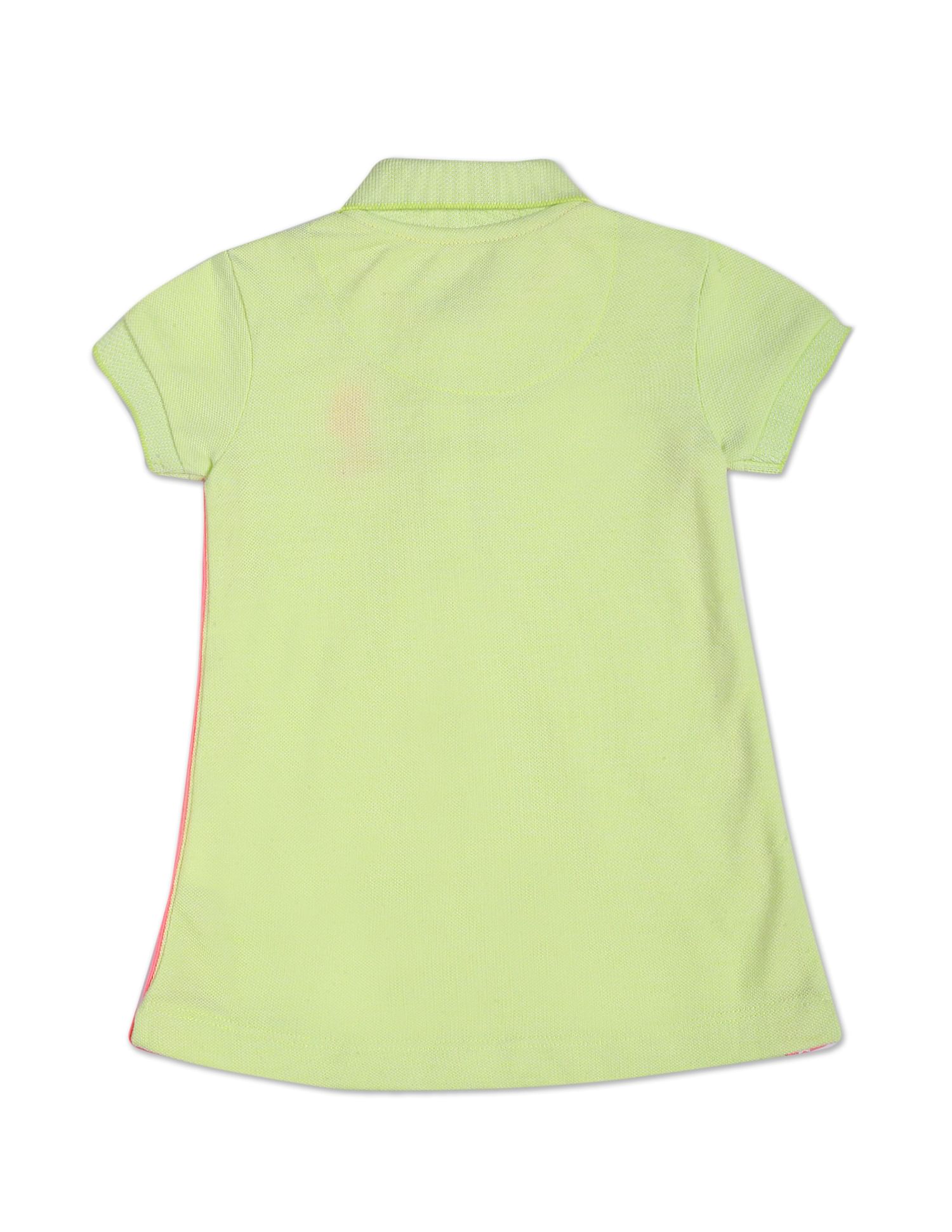 Brand Tape Solid Polo Dress Neon - U.S. POLO ASSN. | Large
