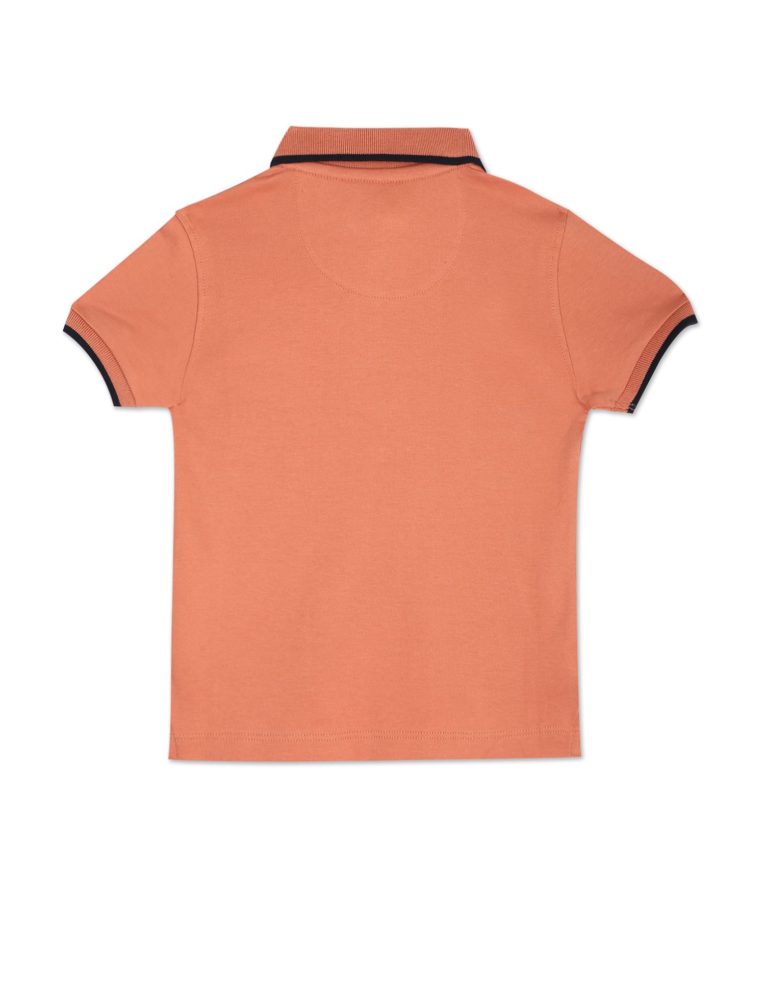 Cotton Zipper Coordinate Polo Shirt Rust - U.S. POLO ASSN. | Large