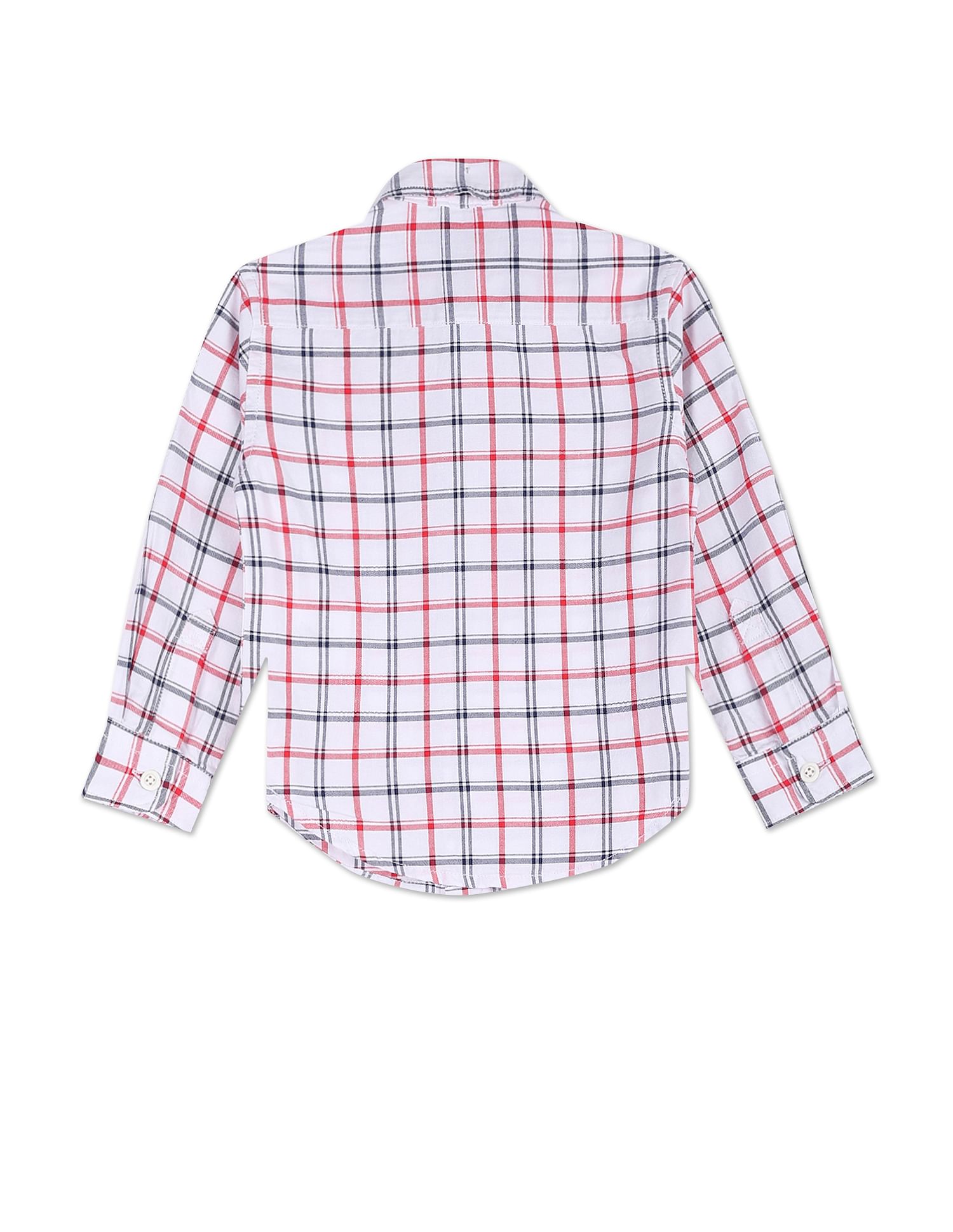 Convertible Sleeves Festive Shirt White - U.S. Polo Assn. India | Large