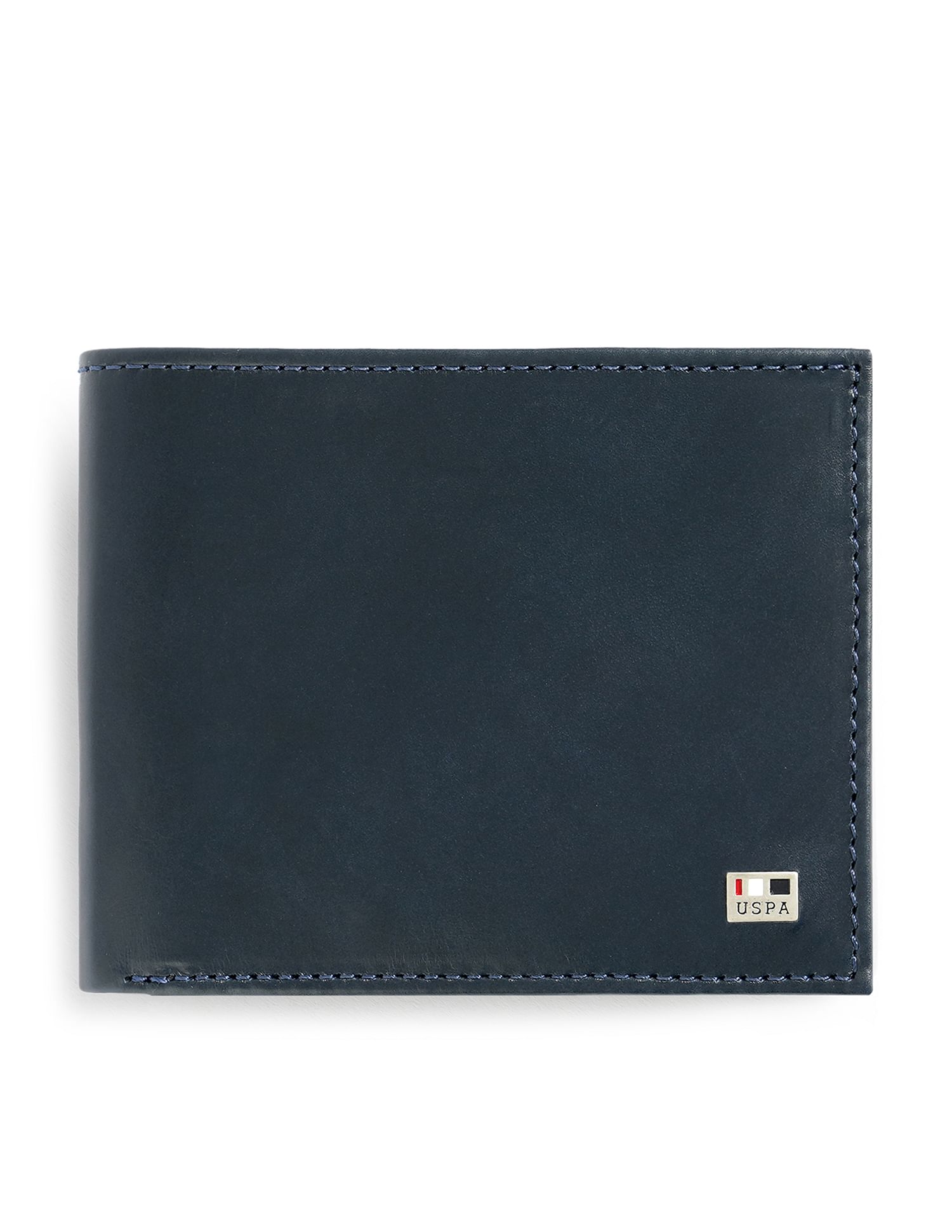 Bi-Fold Solid Wallet Navy - U.S. POLO ASSN. | Large