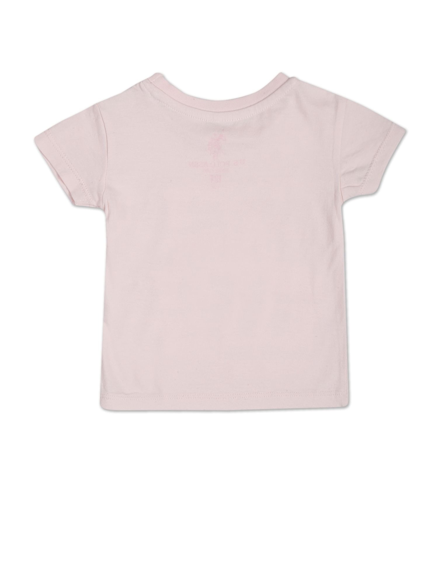 Graphic Print Collage T-Shirt Light Pink - U.S. POLO ASSN. | Large