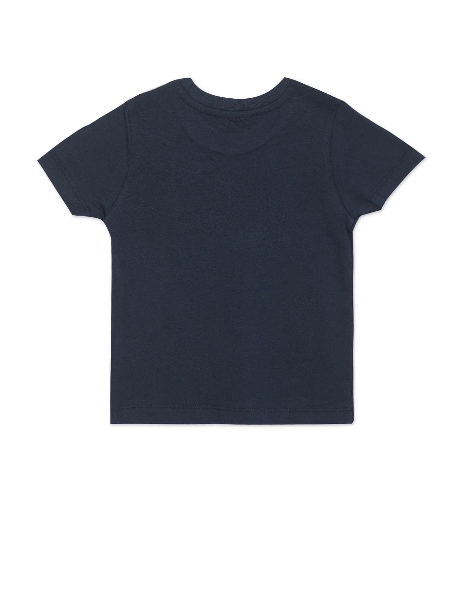 Brand Print Cotton T-Shirt Navy - U.S. POLO ASSN. | Large