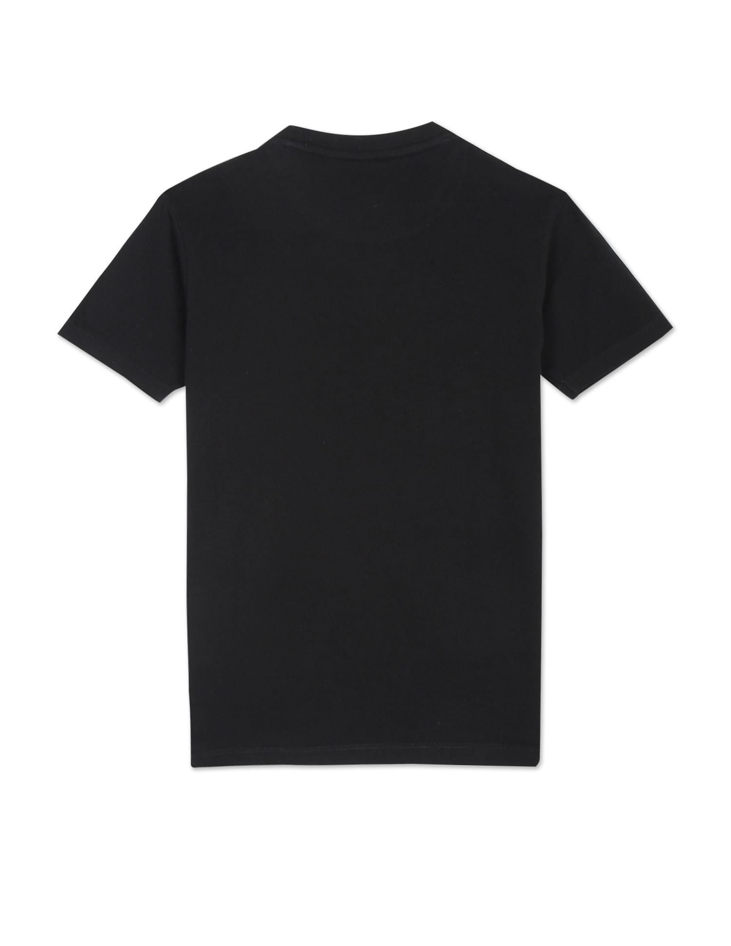 Crew Neck Brand Print T-Shirt Black - U.S. POLO ASSN. | Large