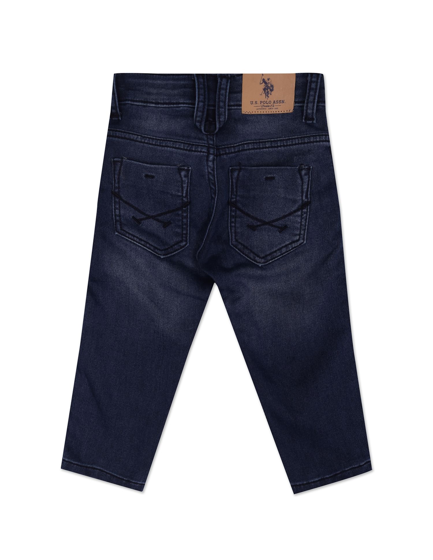 Brand Taped Slim Fit Jeans Indigo - U.S. POLO ASSN. | Large