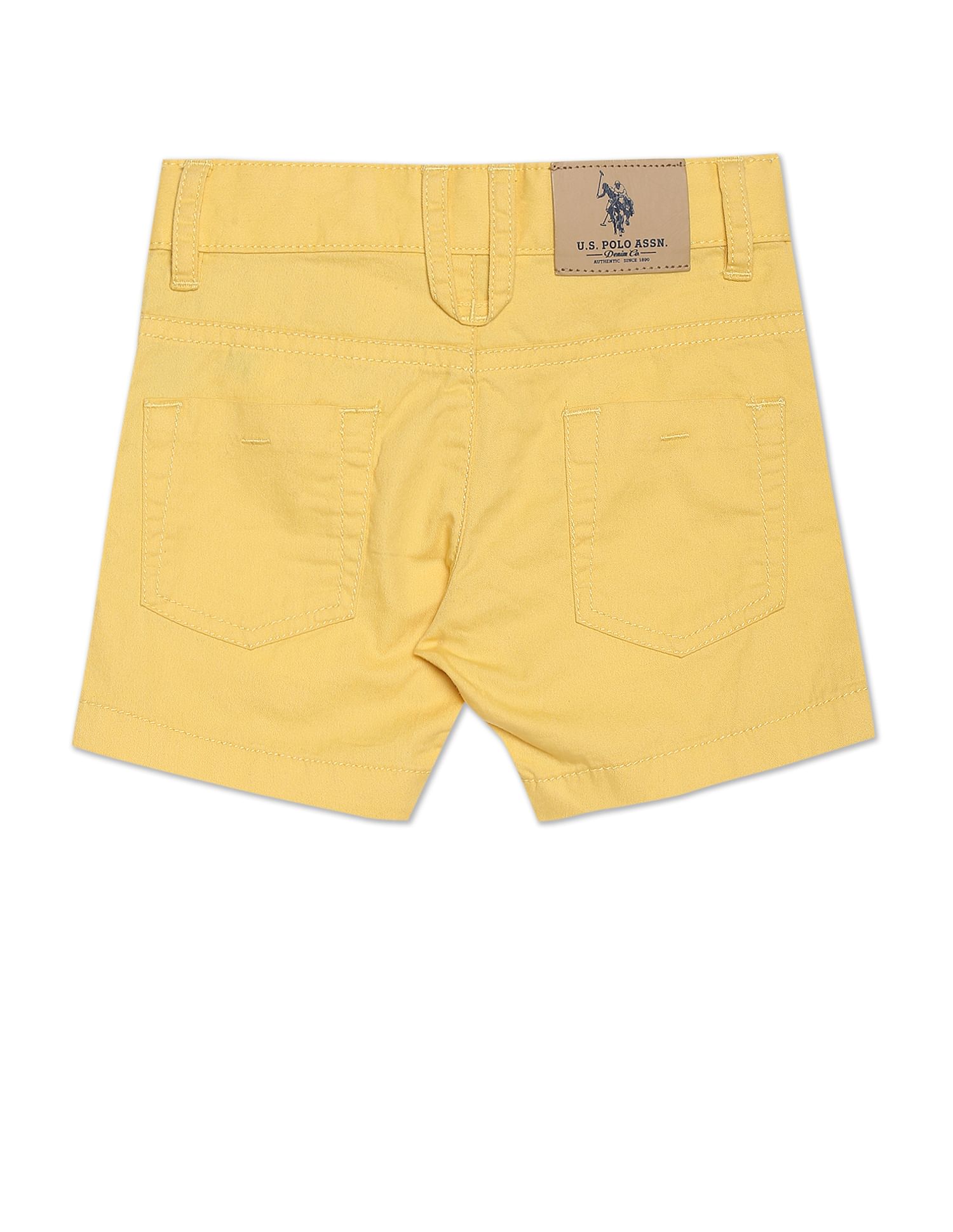Iconic Solid Shorts Light Yellow - U.S. POLO ASSN. | Large