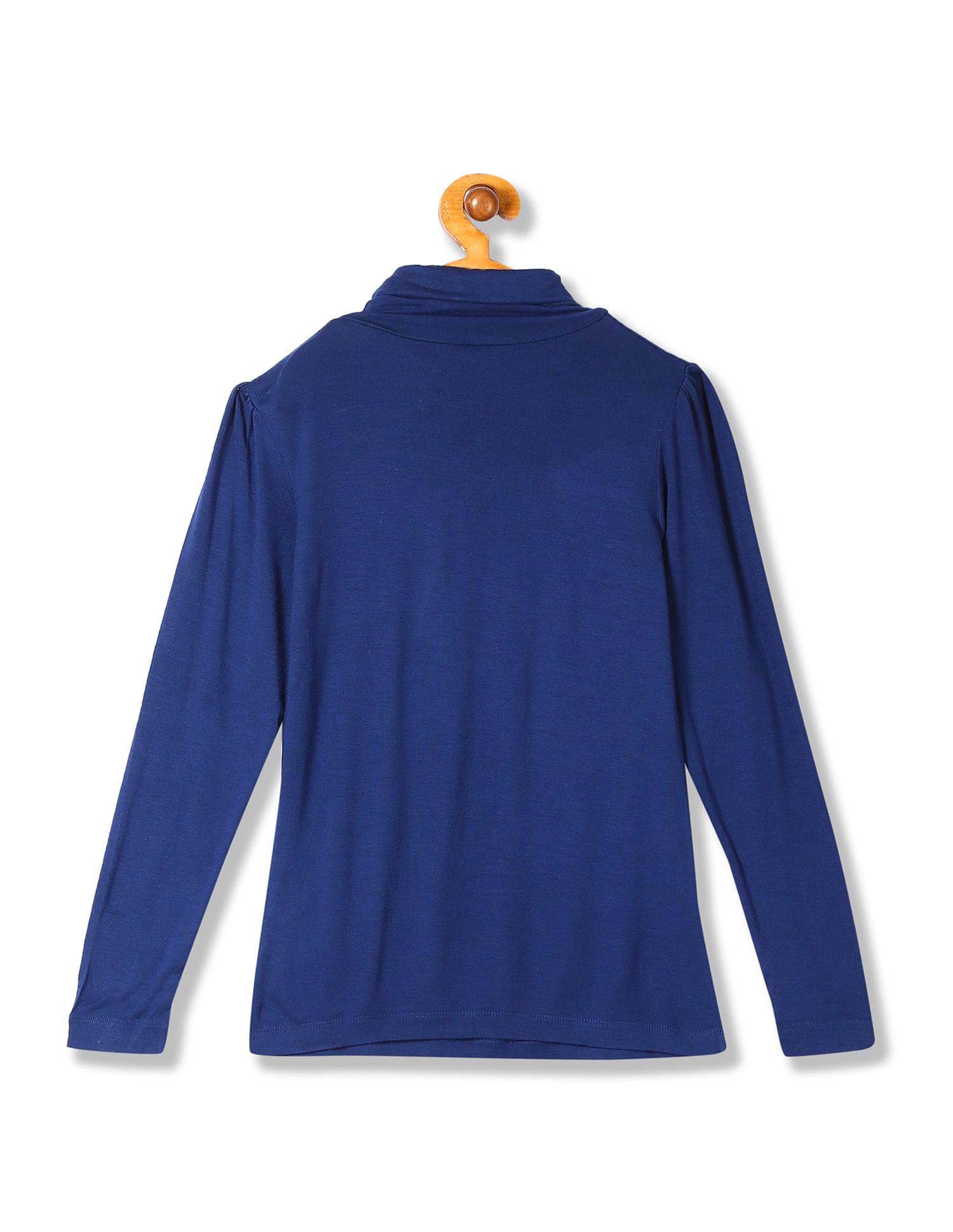 Girls Standard Fit Turtle Neck T-Shirt Navy - U.S. POLO ASSN. | Large