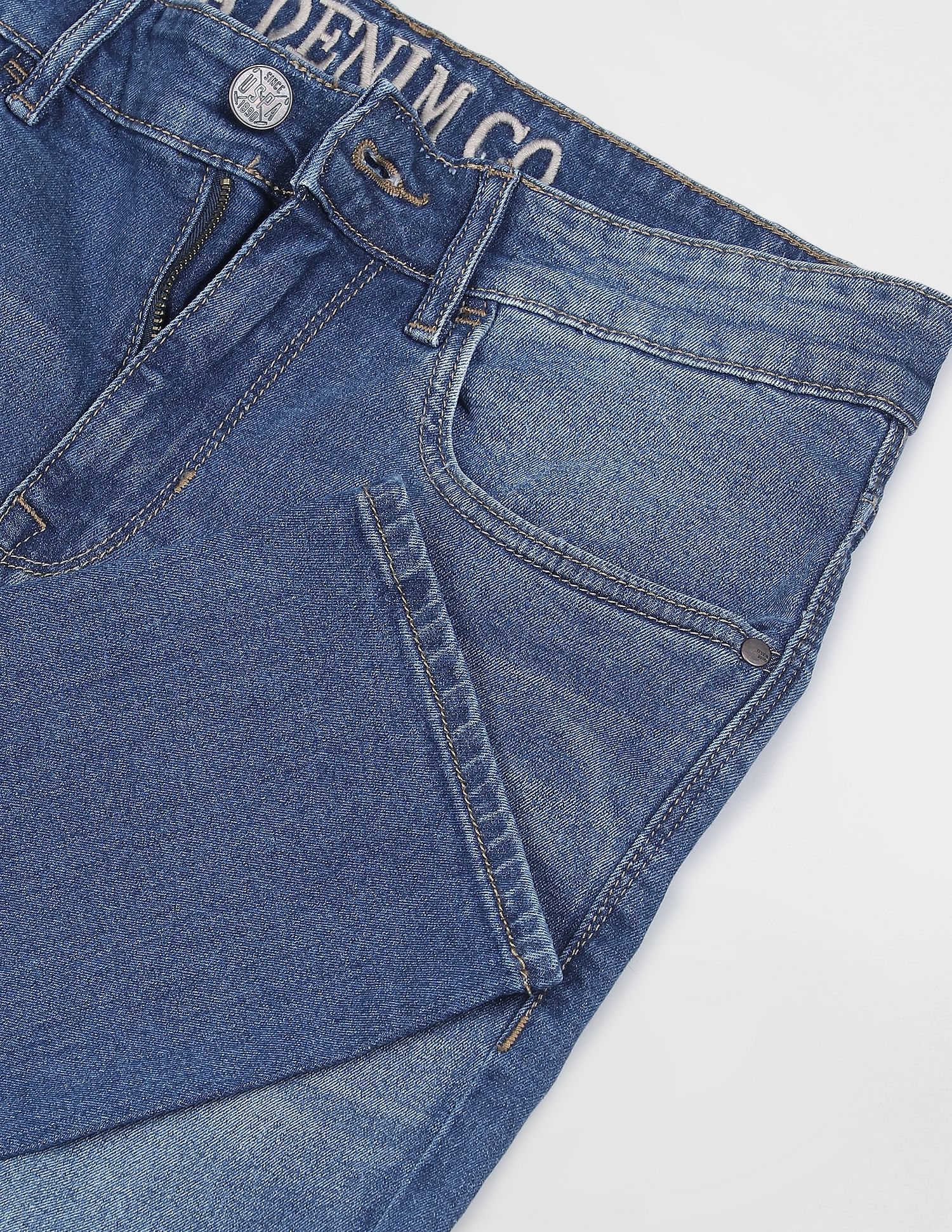 Whiskered Regallo Skinny Fit Jeans Blue - U.S. POLO ASSN. | Large