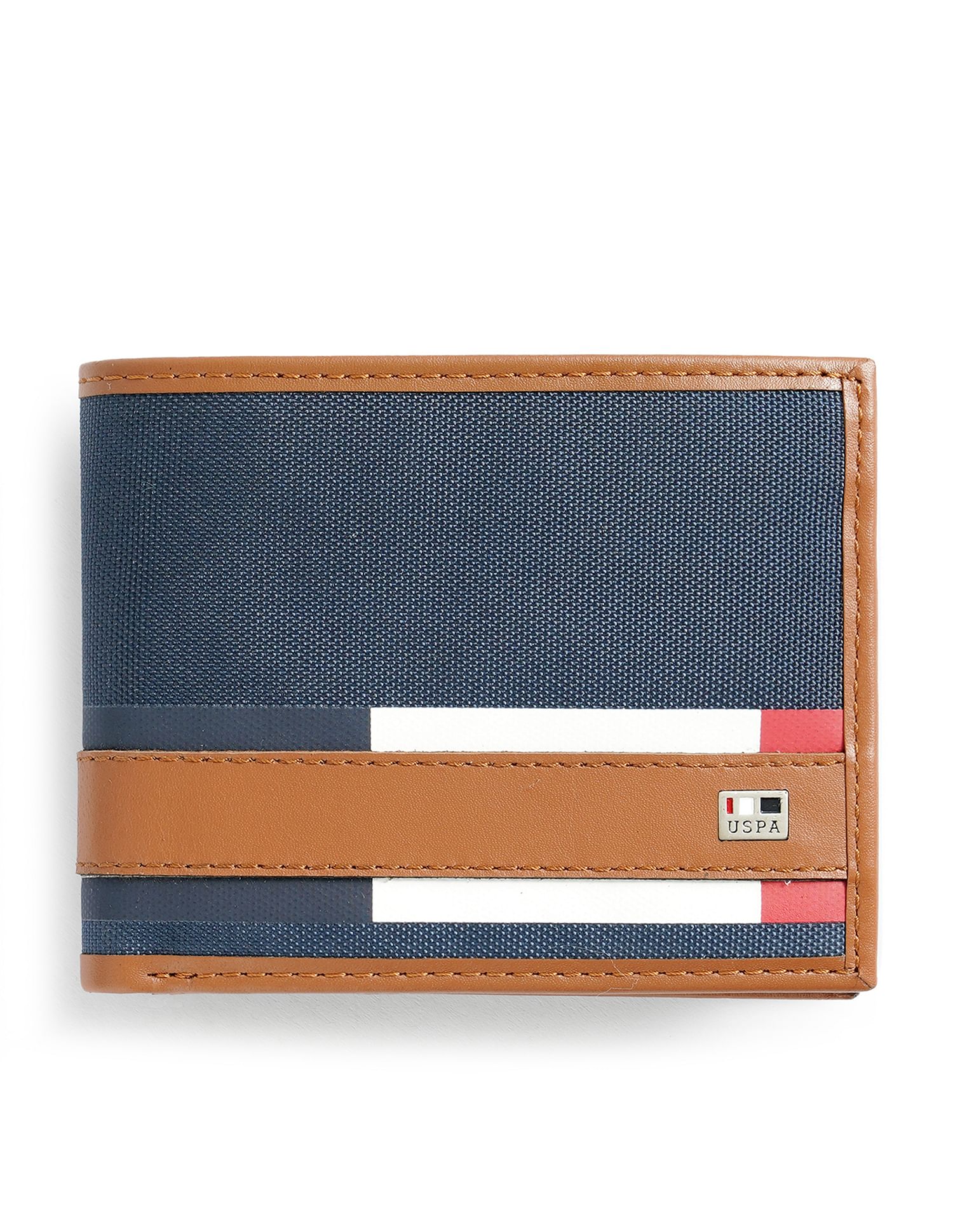 Bi-Fold Panel Solid Wallet Navy - U.S. POLO ASSN. | Large