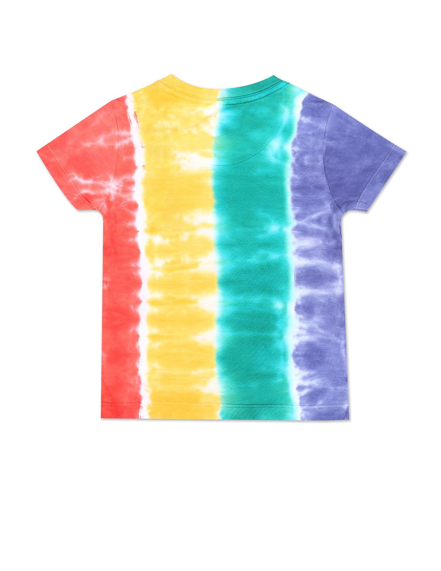 Boys Tie- Dye Crew Neck T-Shirt White - U.S. POLO ASSN. | Large