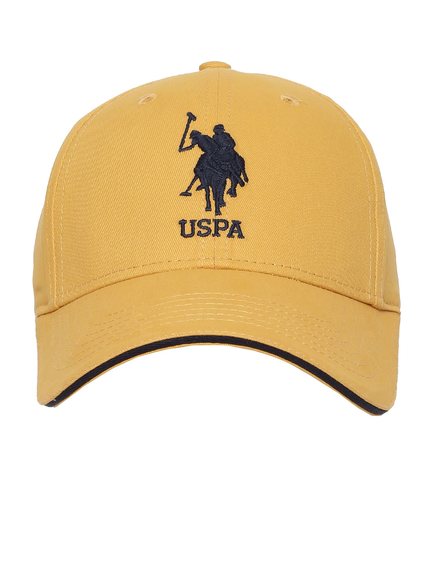 Cotton Solid Lugo Cap Mustard - U.S. POLO ASSN. | Large