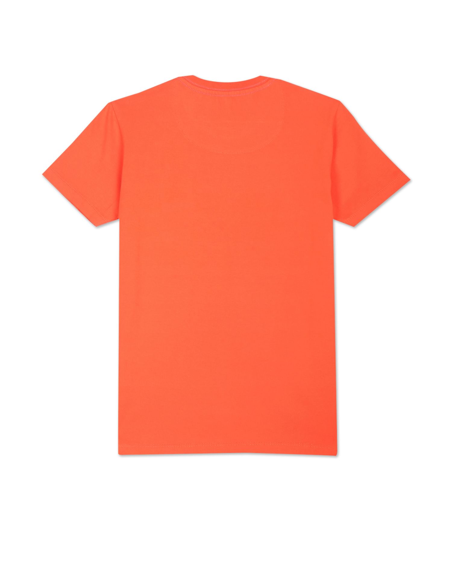 Cotton Brand Print T-Shirt Orange - U.S. POLO ASSN. | Large