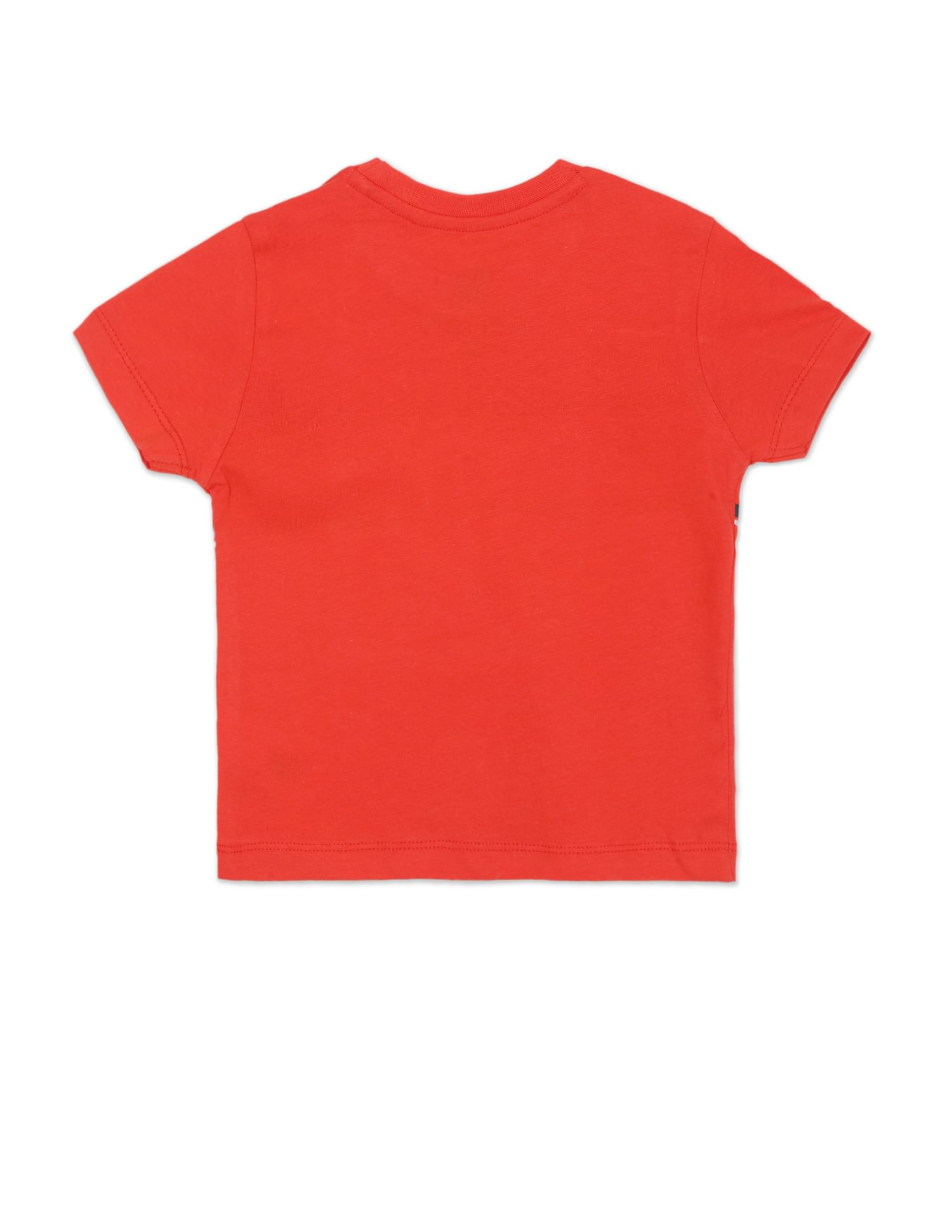 Brand Print Cotton T-Shirt Red - U.S. POLO ASSN. | Large