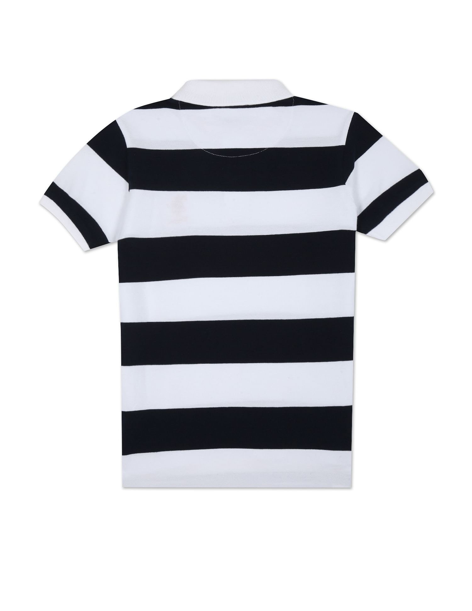 Horizontal Stripe Cotton Polo Shirt Navy - U.S. POLO ASSN. | Large