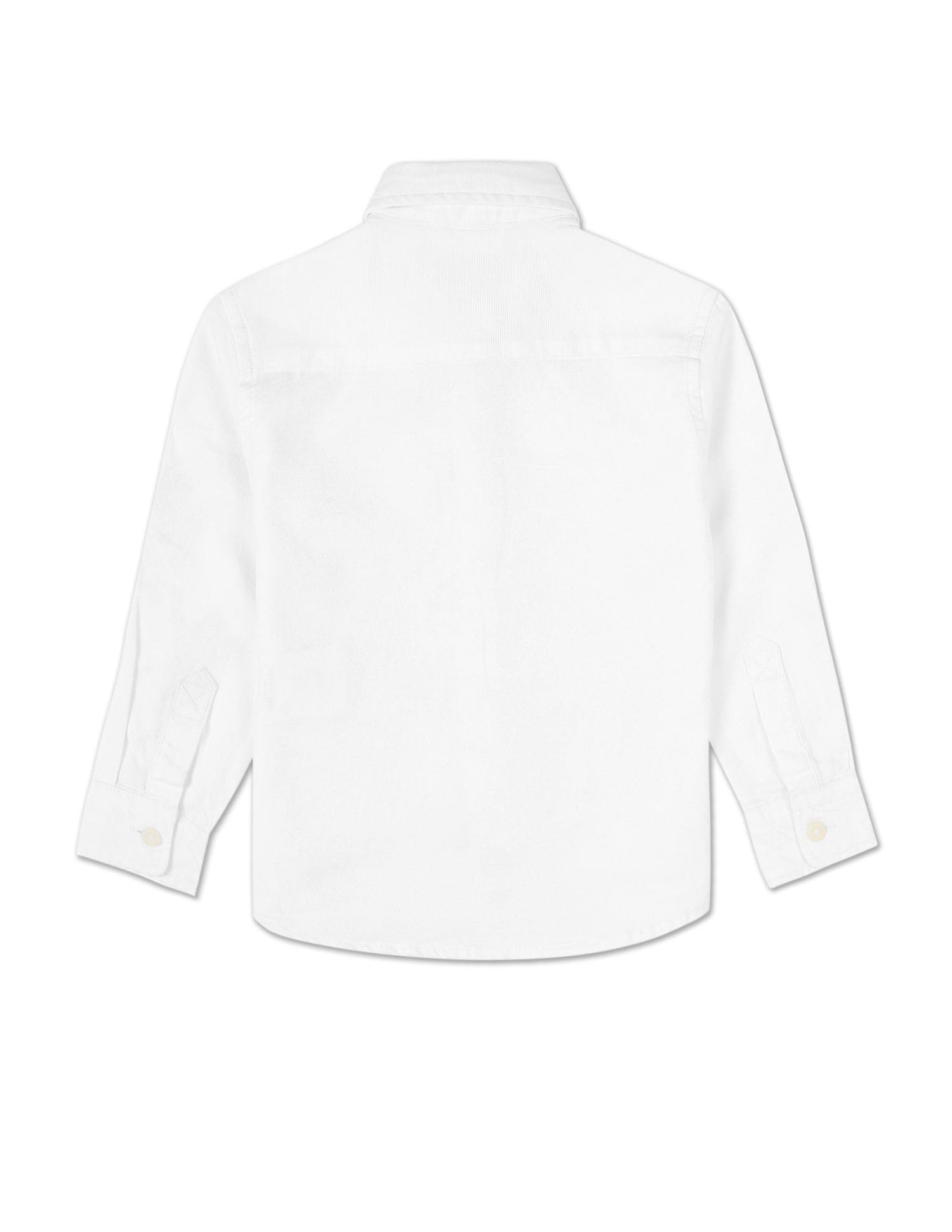 Button Down Collar Cotton Shirt White - U.S. Polo Assn. India | Large