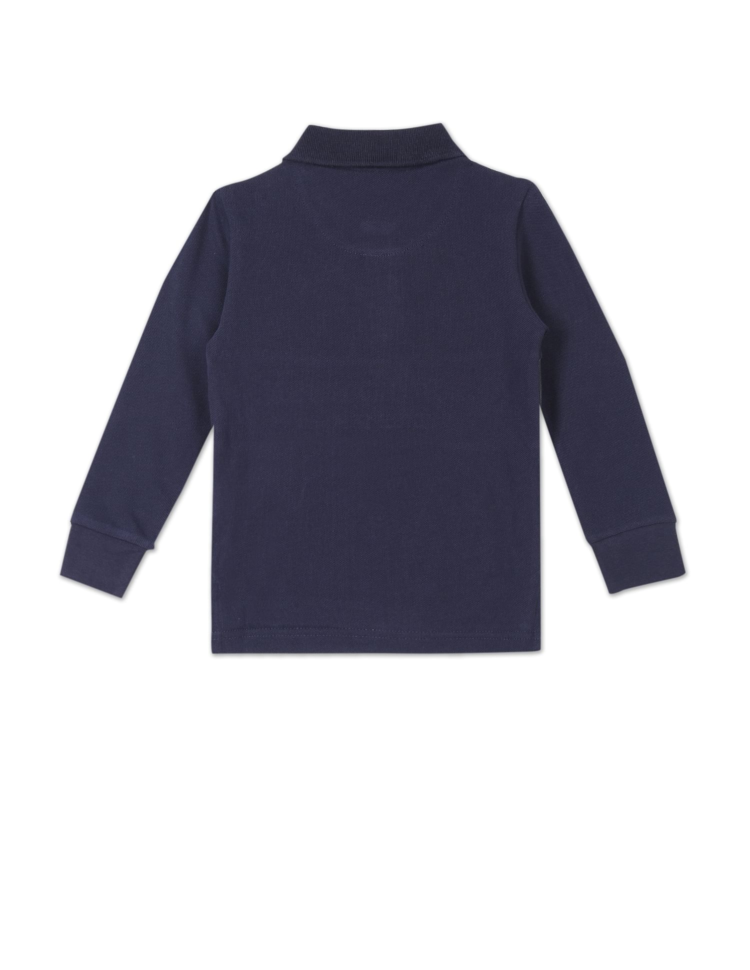 Long Sleeve Logo Polo Shirt Navy - U.S. Polo Assn. India | Large