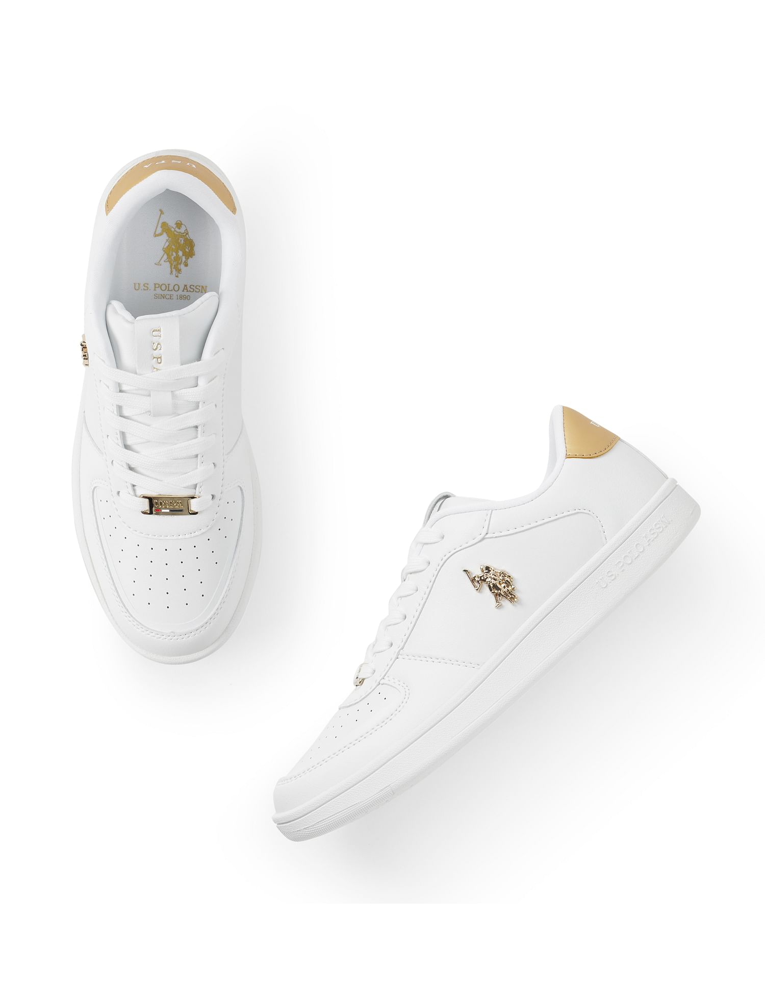 Solid Nyra Sneakers White - U.S. Polo Assn. India | Large