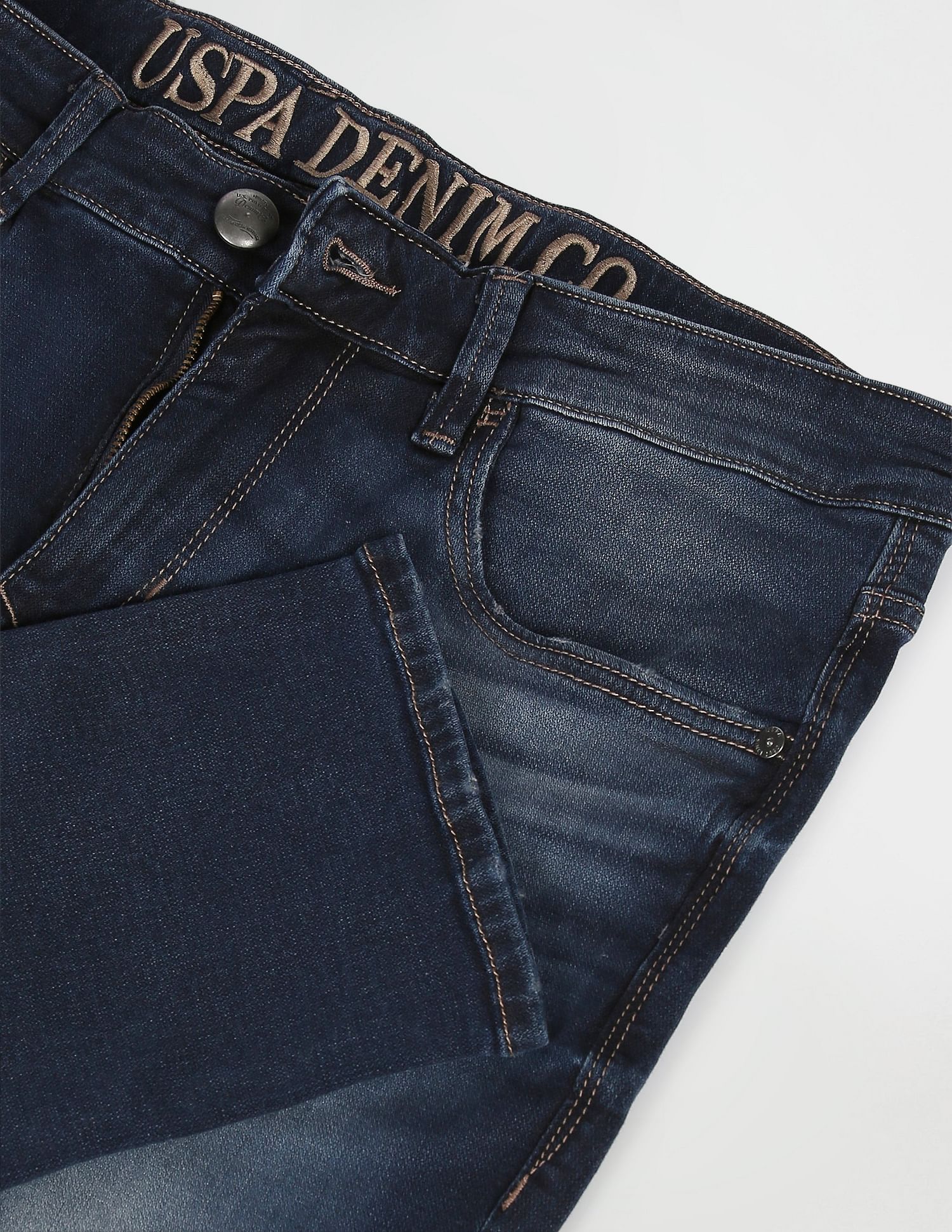 Regallo Skinny Fit Wash Jeans Dark Blue - U.S. POLO ASSN. | Large