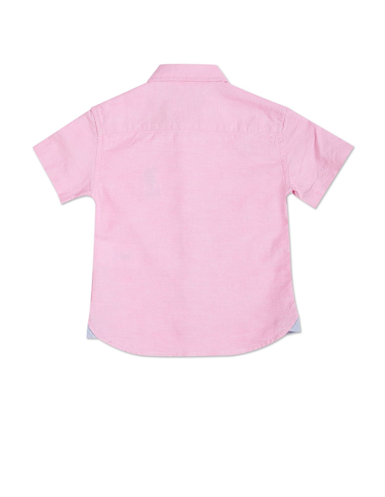 Oxford Solid Shirt Light Pink - U.S. POLO ASSN. | Large