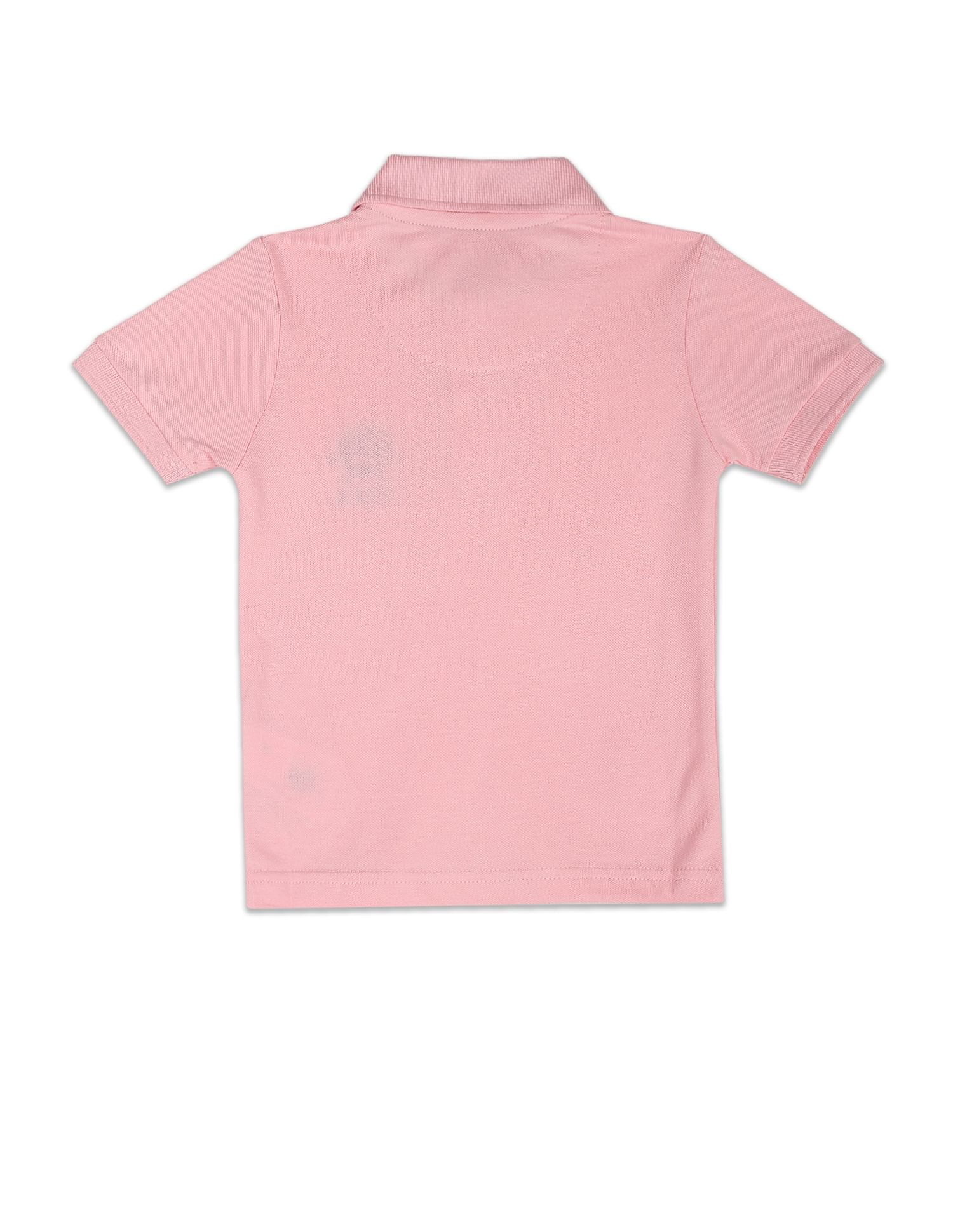 Solid Cotton Pique Polo Shirt Light Pink - U.S. POLO ASSN. | Large