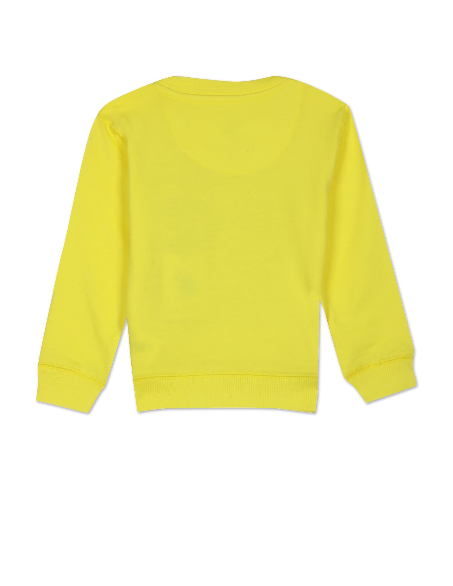 Pure Cotton Brand Print Sweatshirt Yellow - U.S. POLO ASSN. | Large