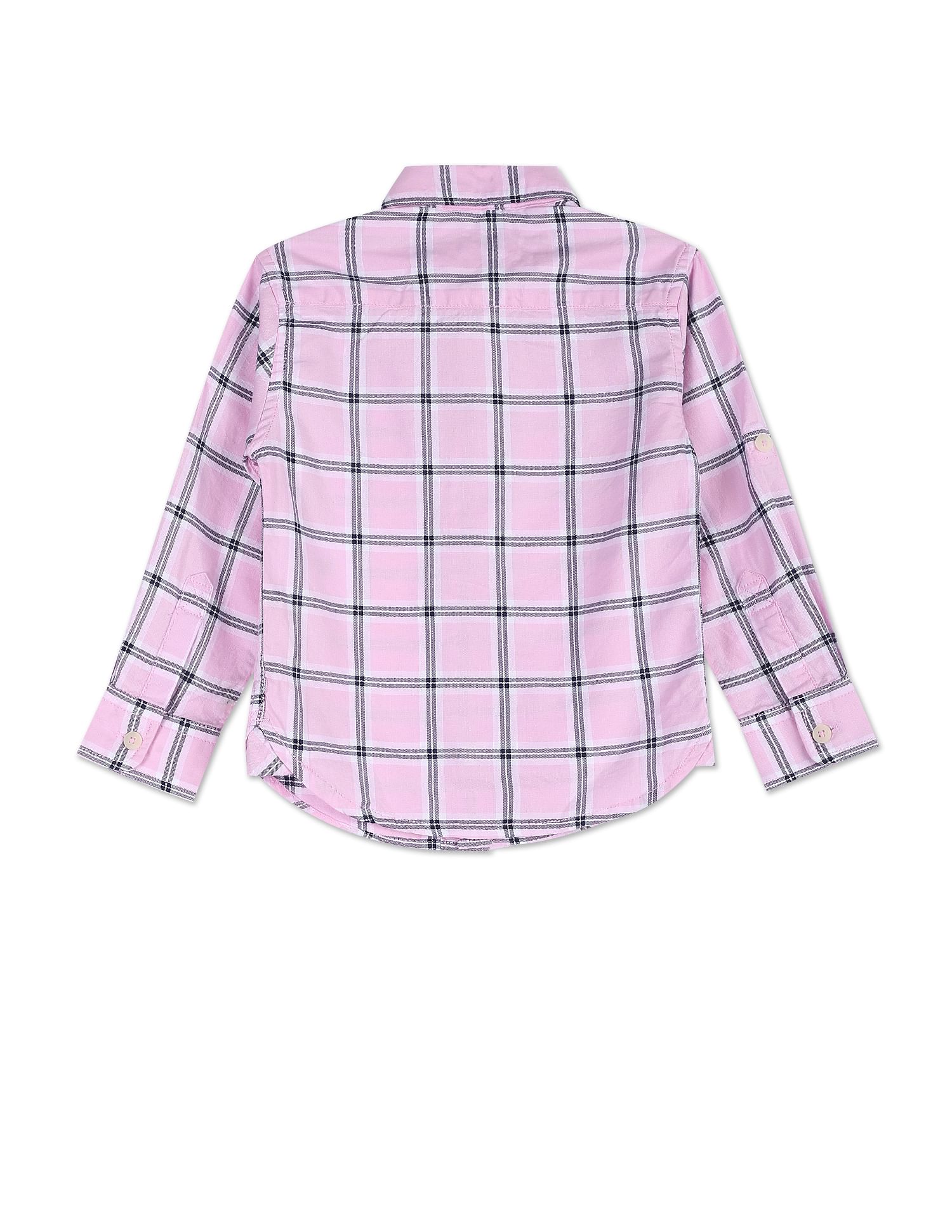 Outdoor Check Oxford Shirt Pink - U.S. POLO ASSN. | Large