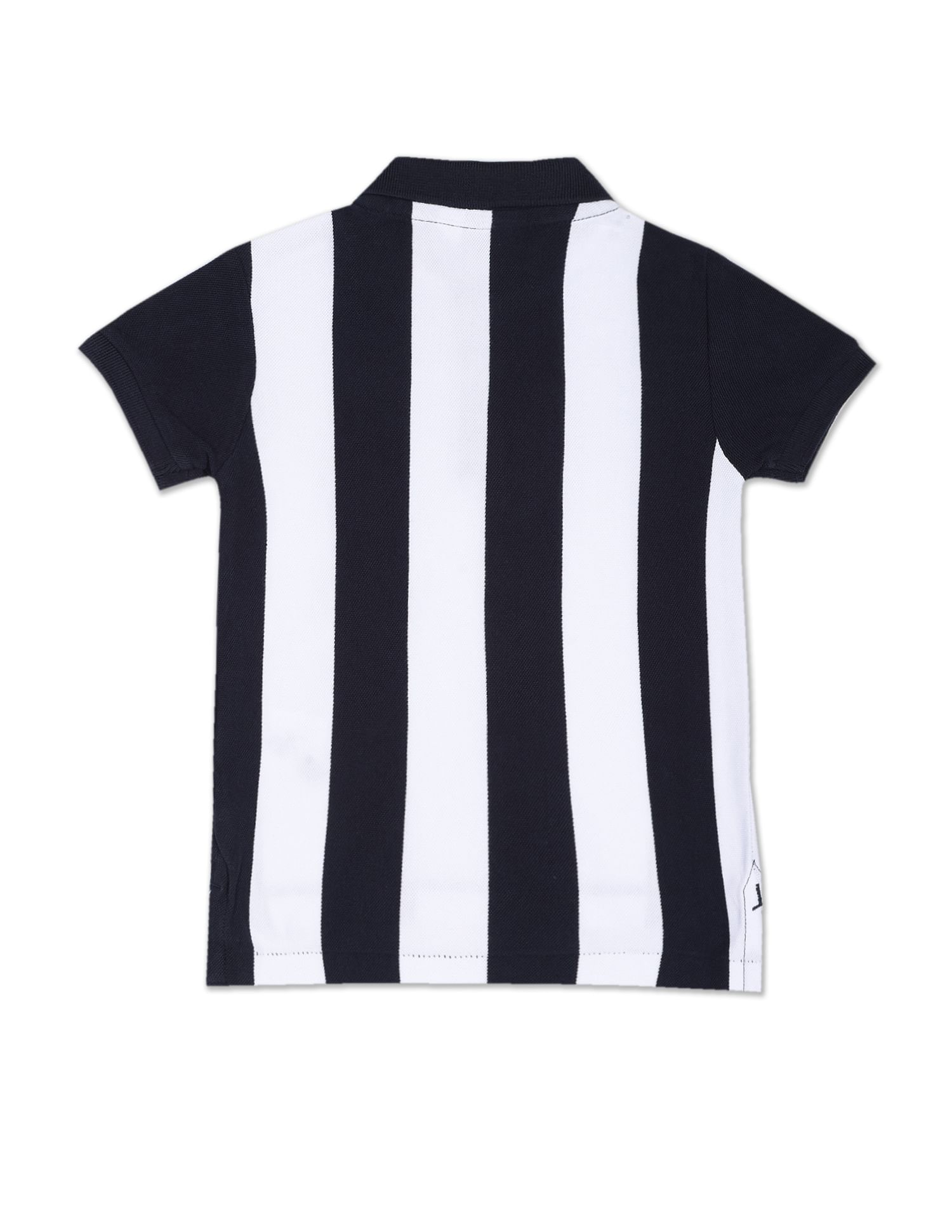 Vertical Stripe Cotton Polo Shirt Navy - U.S. Polo Assn. India | Large
