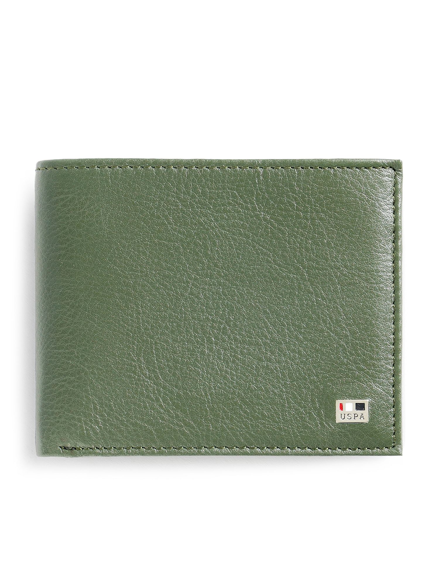 Bi-Fold Solid Wallet Olive - U.S. POLO ASSN. | Large