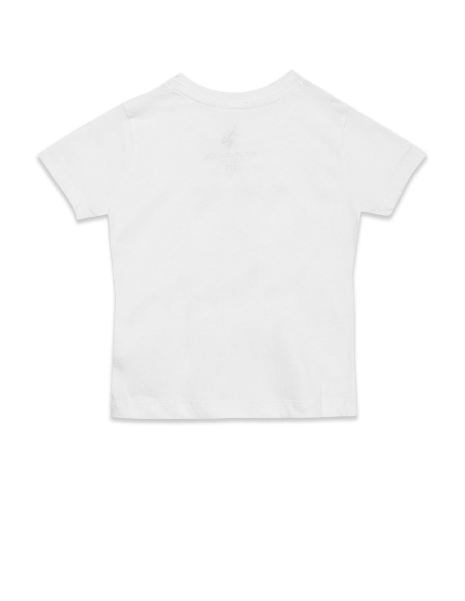 Brand Print Pure Cotton T-Shirt White - U.S. POLO ASSN. | Large