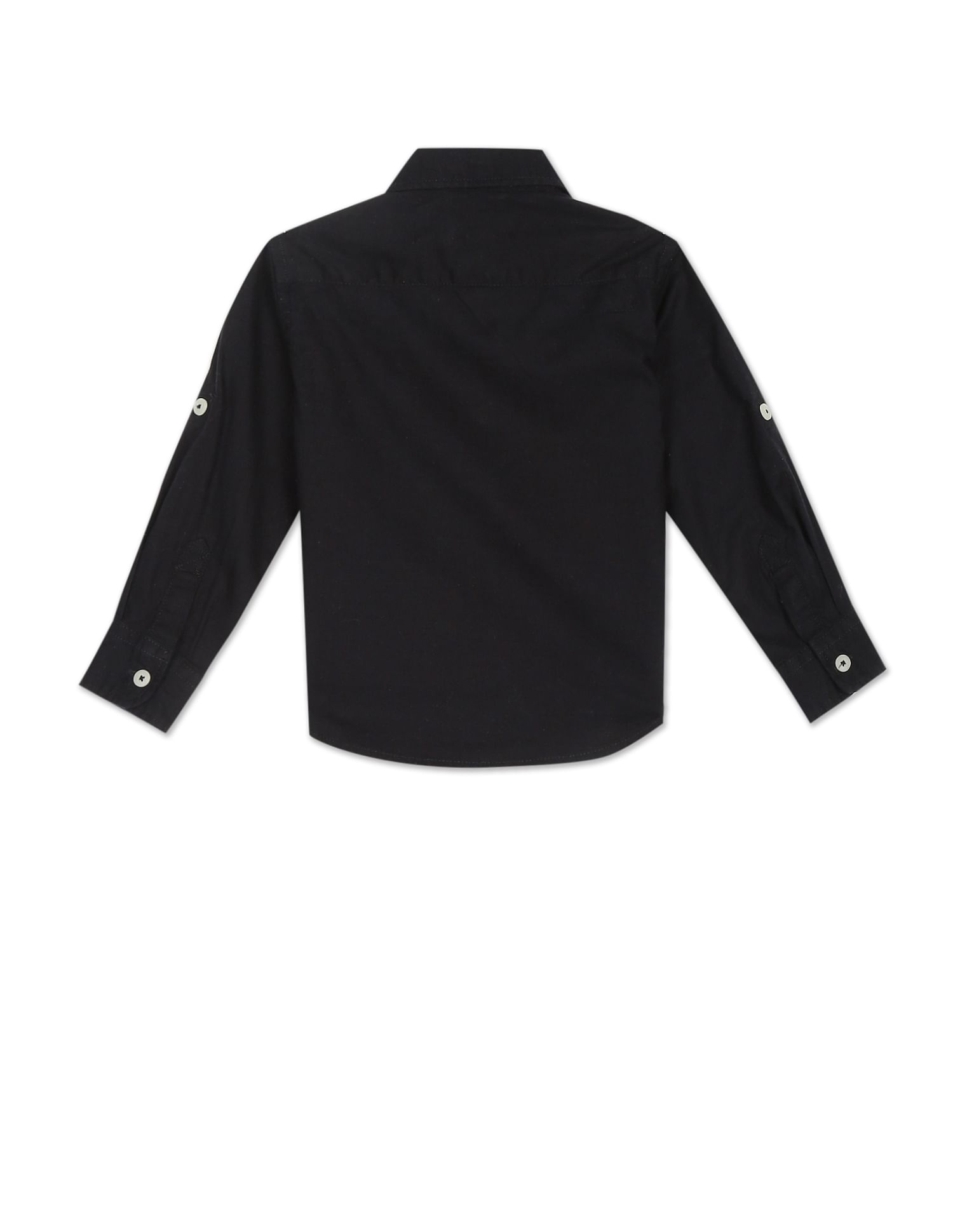 Patch Pocket Solid Shirt Black - U.S. Polo Assn. India | Large
