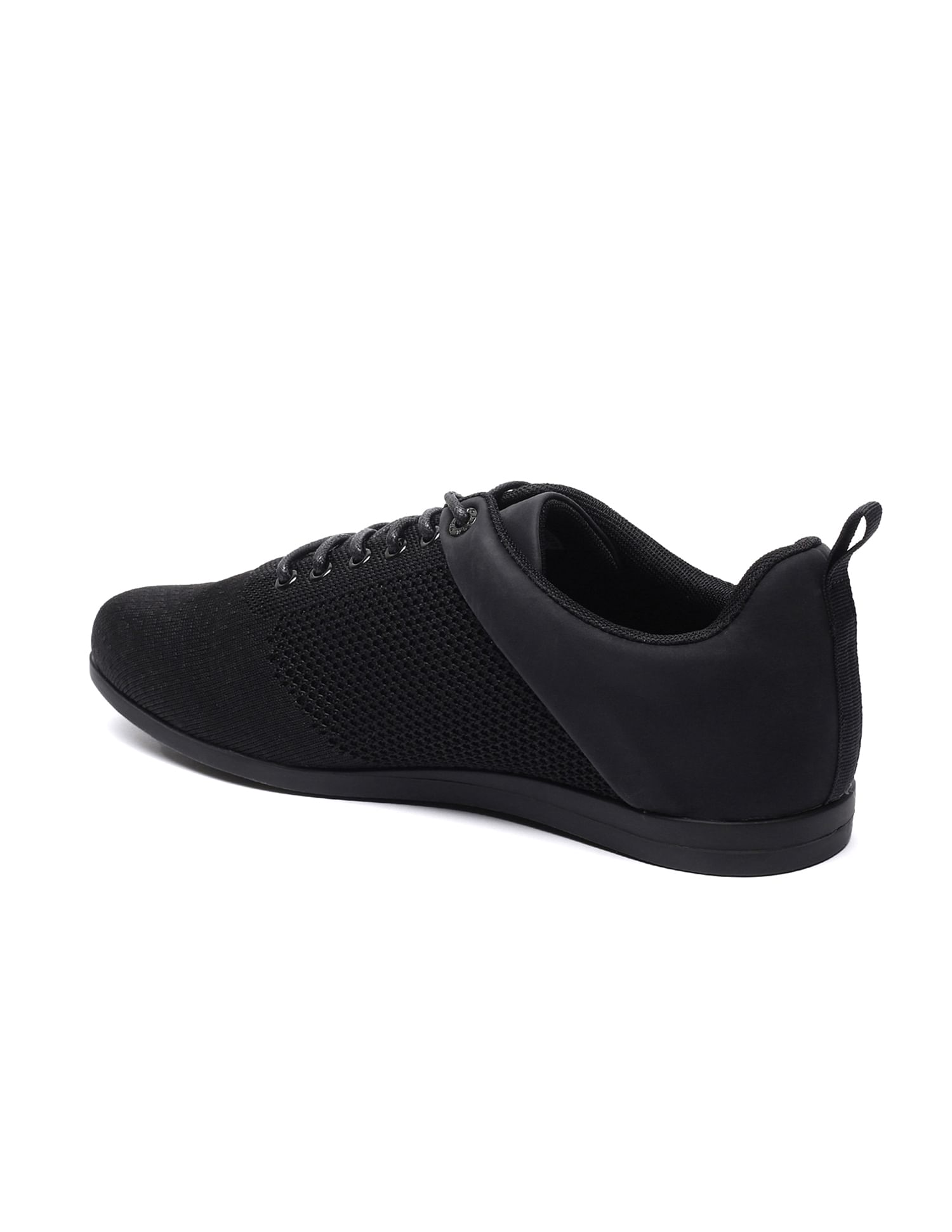 Men Black Round Toe Texture Knit Junia 3.0 Sneakers – U.S. Polo Assn. India