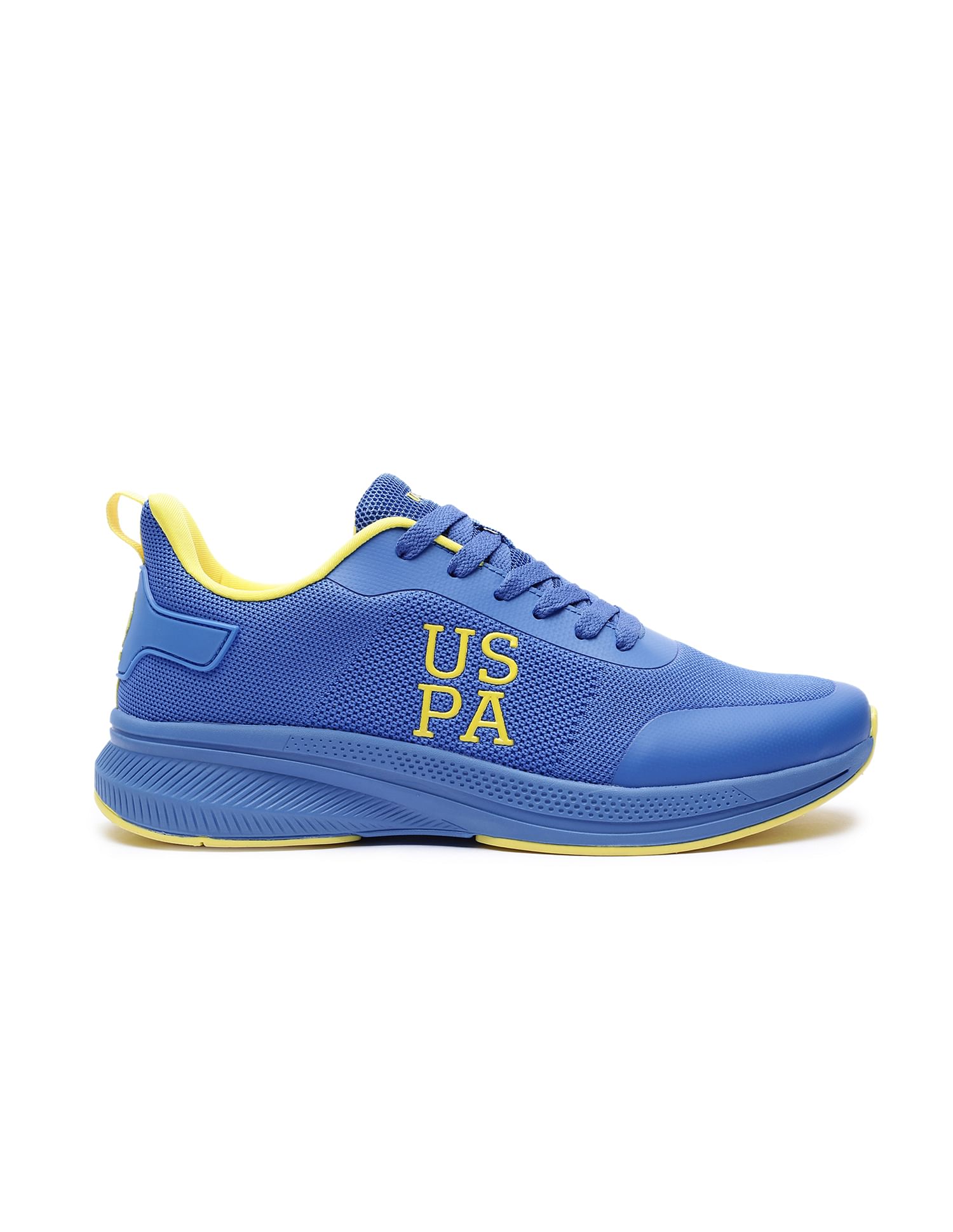Men Lace Up Mesh Tanole Sneakers Blue - U.S. Polo Assn. India | Large