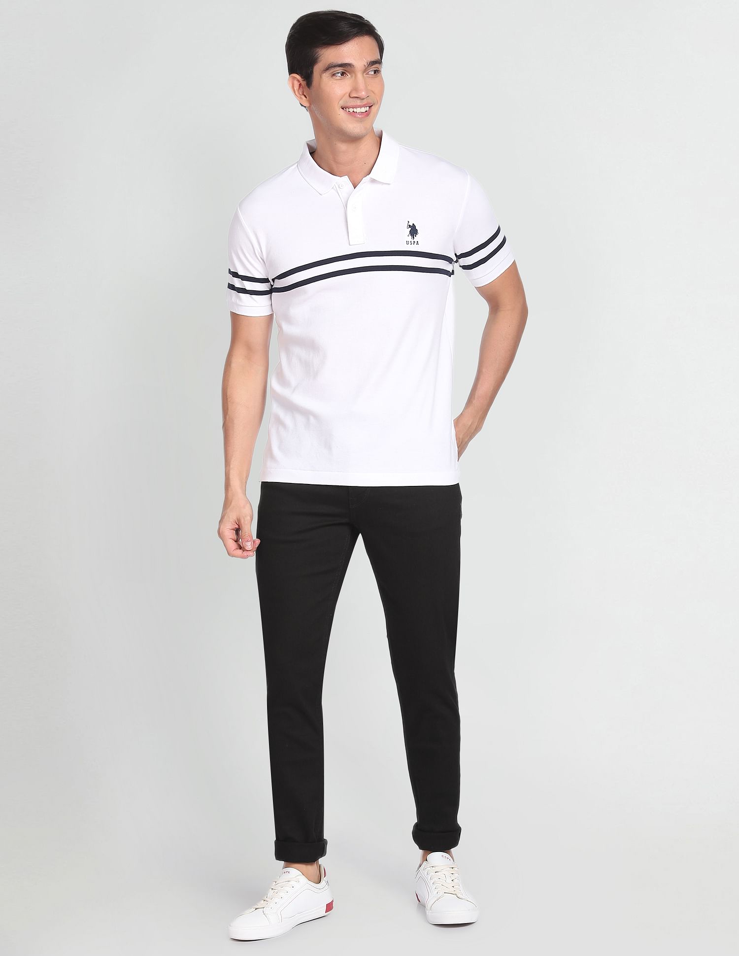 Brandon Slim Tapered Authentic Jeans Black - U.S. POLO ASSN. | Large